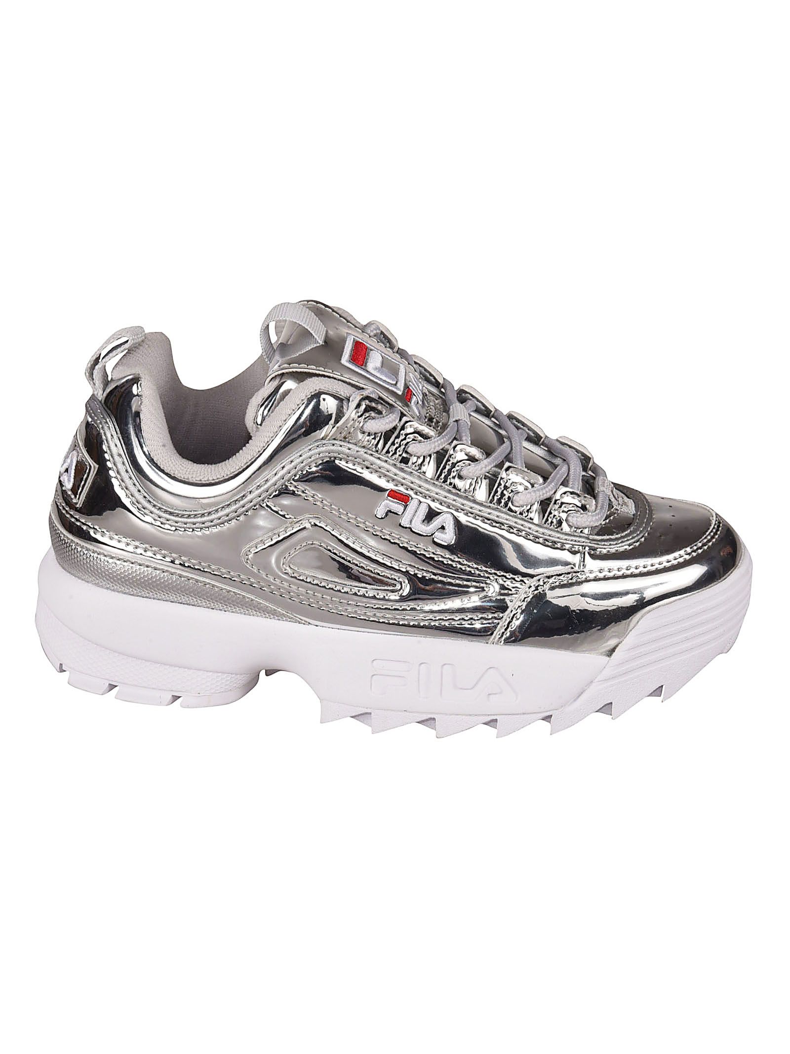 fila silver disruptor ii trainers junior