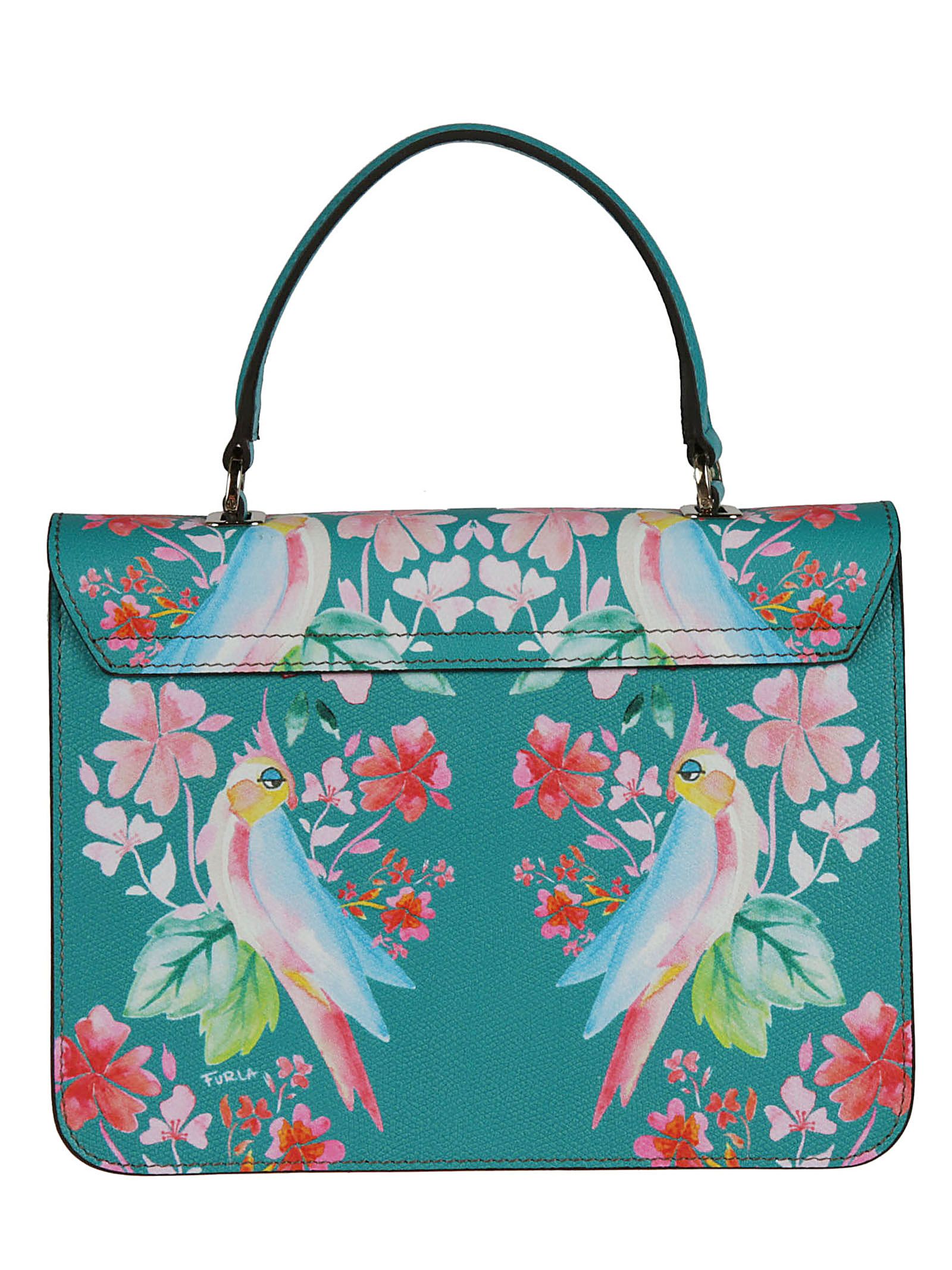 Furla Furla Metropolis Bird Floral Shoulder Bag green 10647239