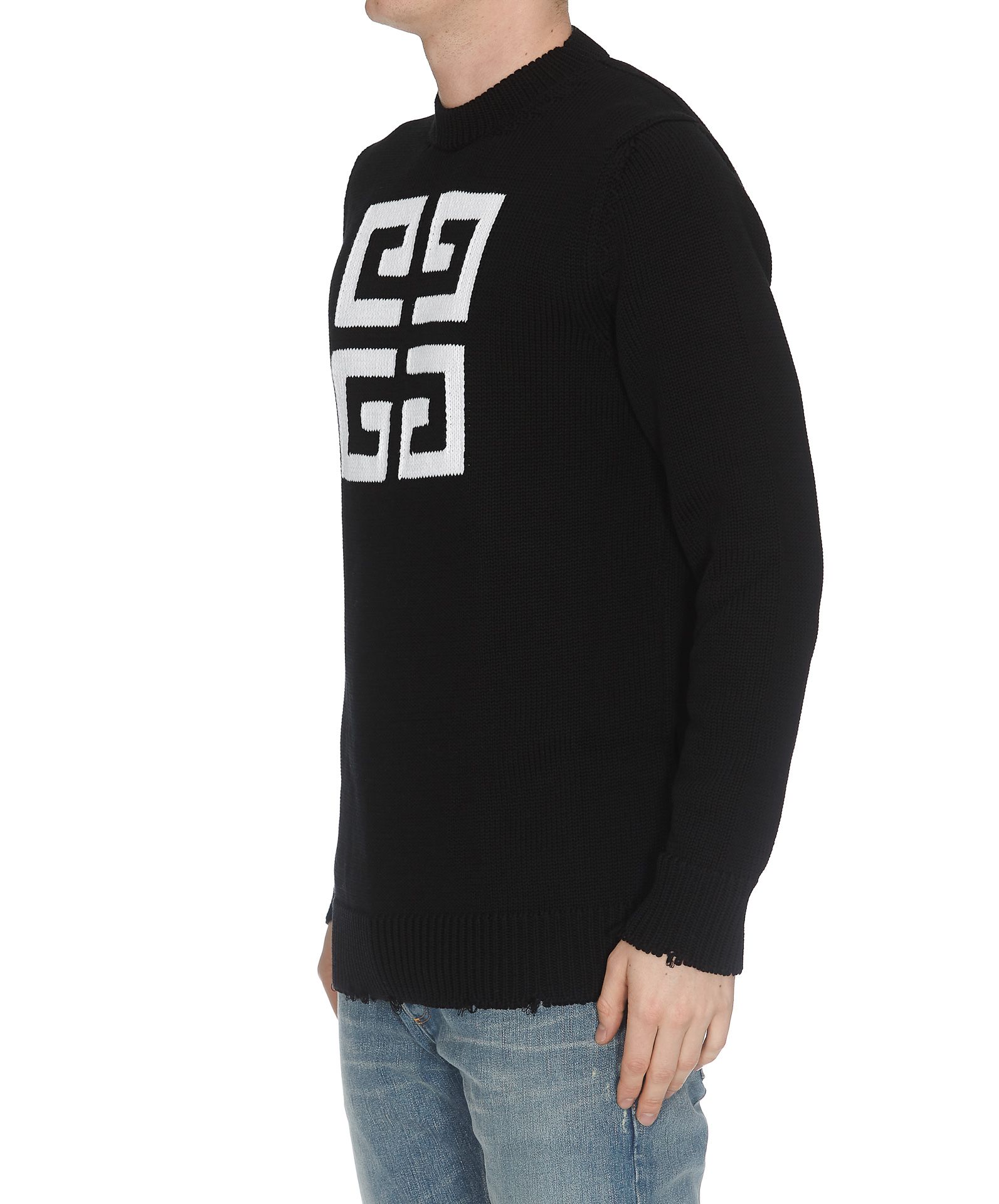Givenchy Givenchy Logo Sweater - Black - 10935767 | italist