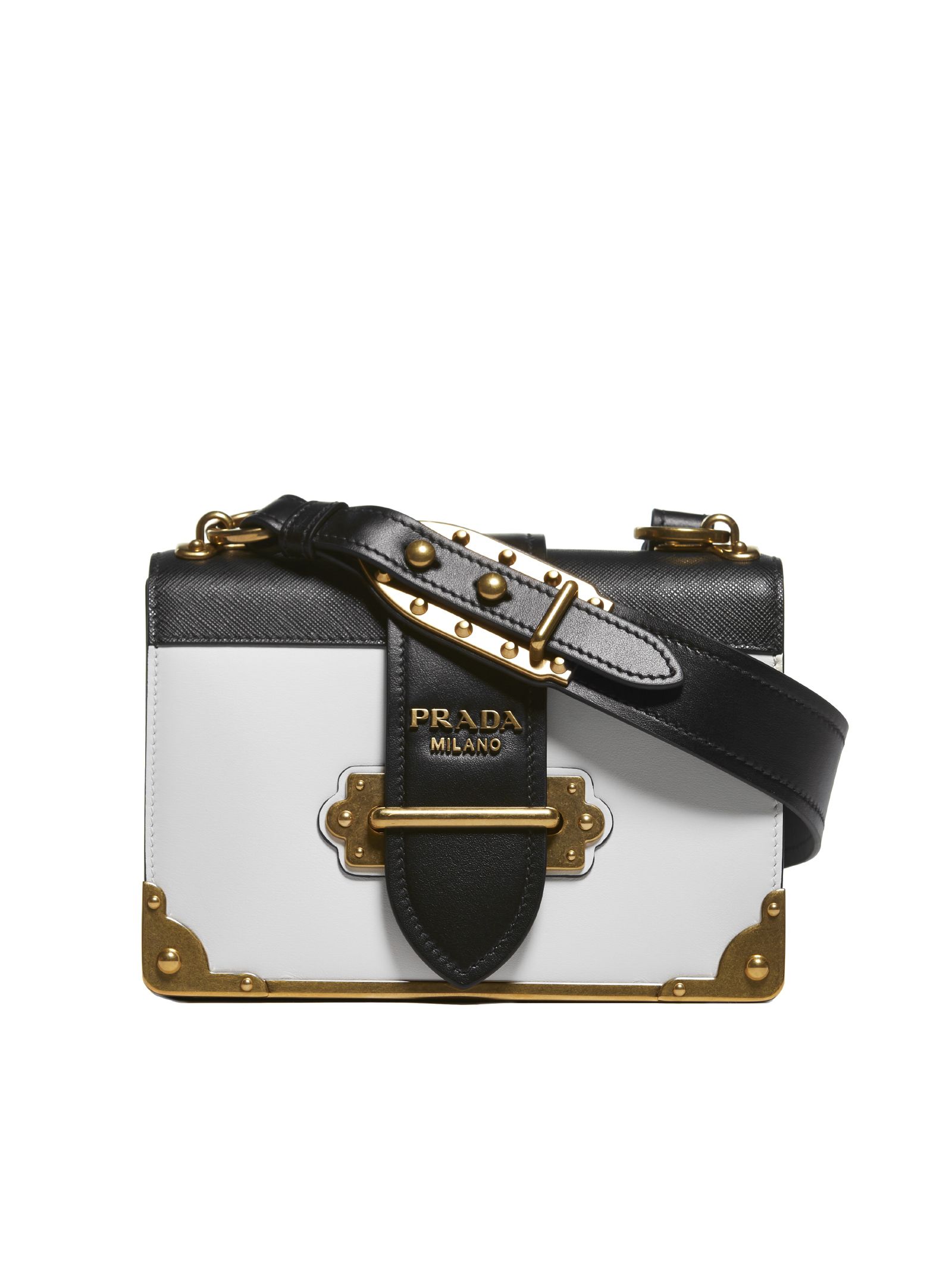 Prada Prada Cahier Chest Shoulder Bag - White - 10774318 | italist