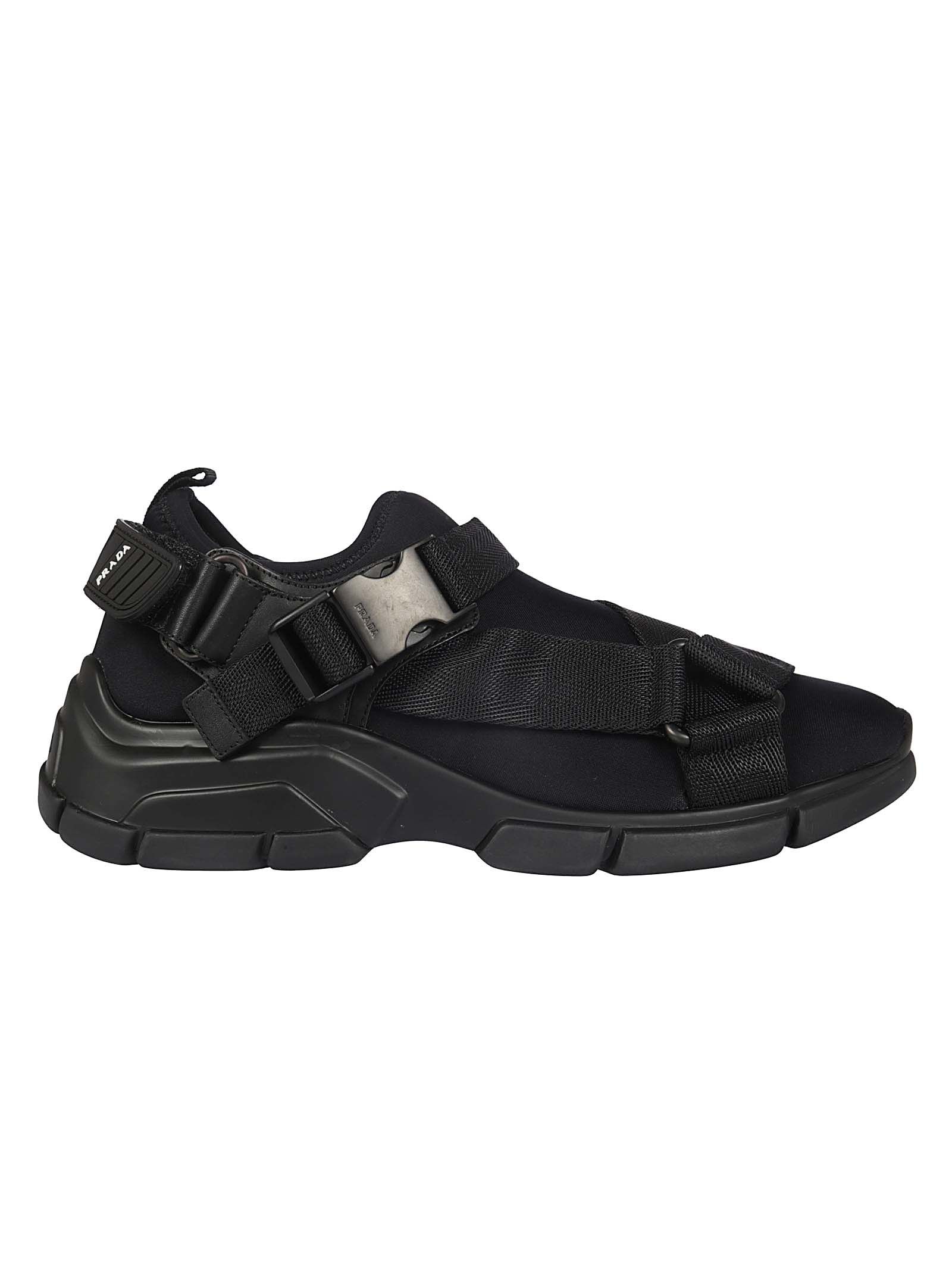 Prada Prada Neoprene Sneakers - Black - 10637696 | italist