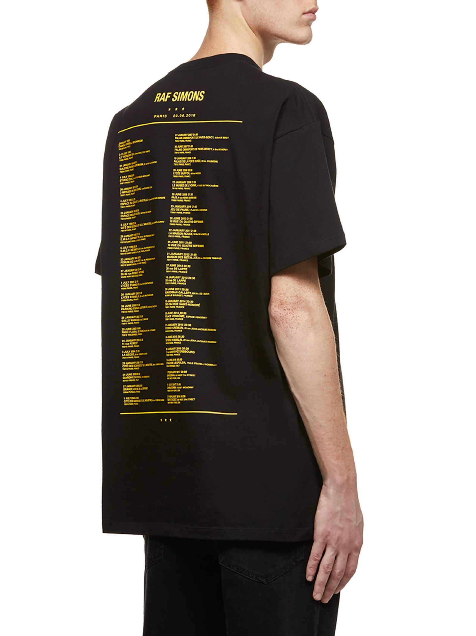 Raf Simons Raf Simons Short Sleeve T-Shirt - Nero giallo - 10825475 ...