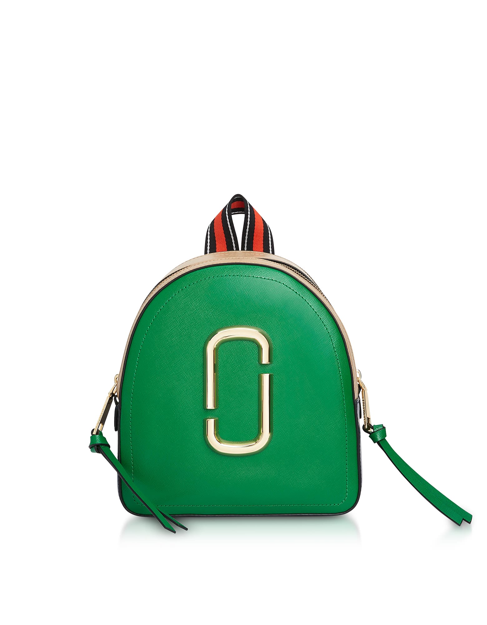 Marc Jacobs Marc Jacobs Color-block Leather Pack Shot Backpack - Green