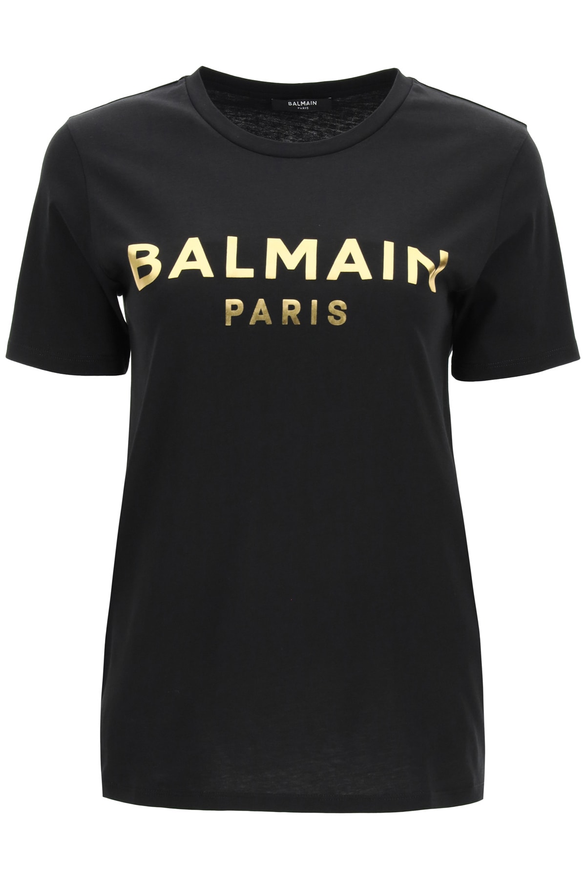 Balmain Metallic Logo T-shirt | italist, ALWAYS LIKE A SALE