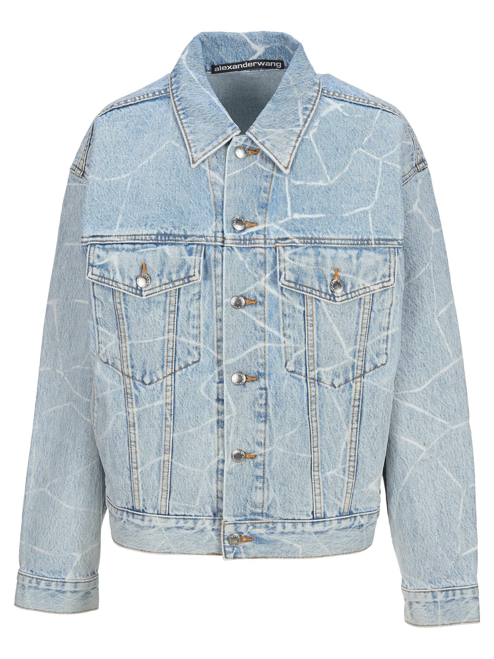 alexander wang oversized denim jacket