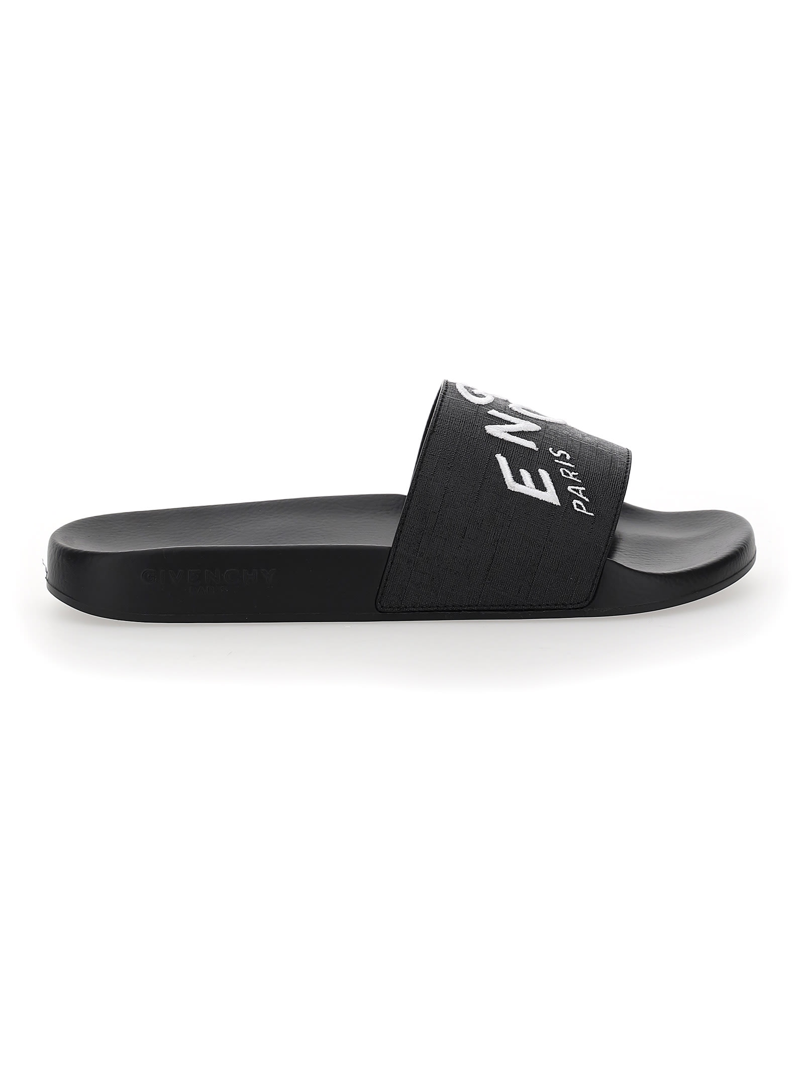 all black givenchy slides
