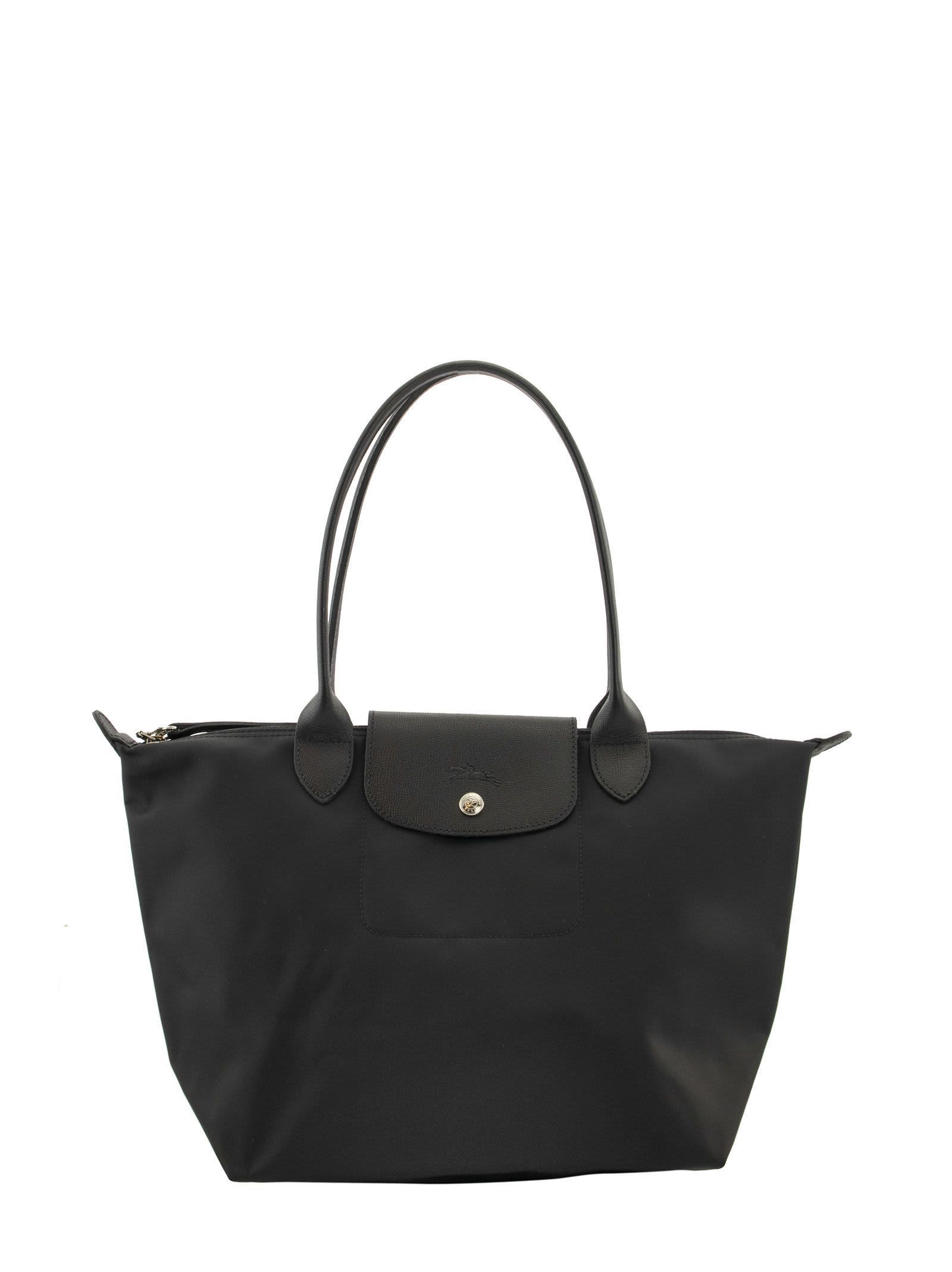 longchamp black long handle