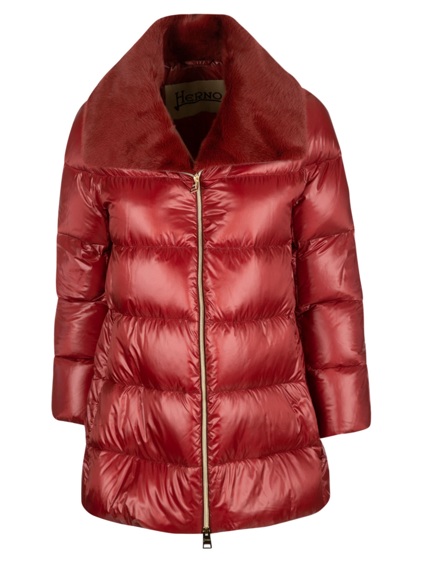 herno zipped padded jacket