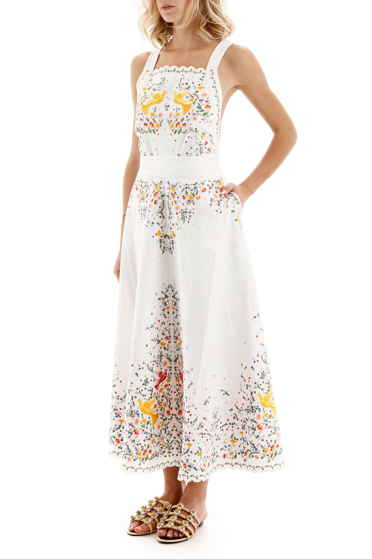 carnaby embroidered bird dress