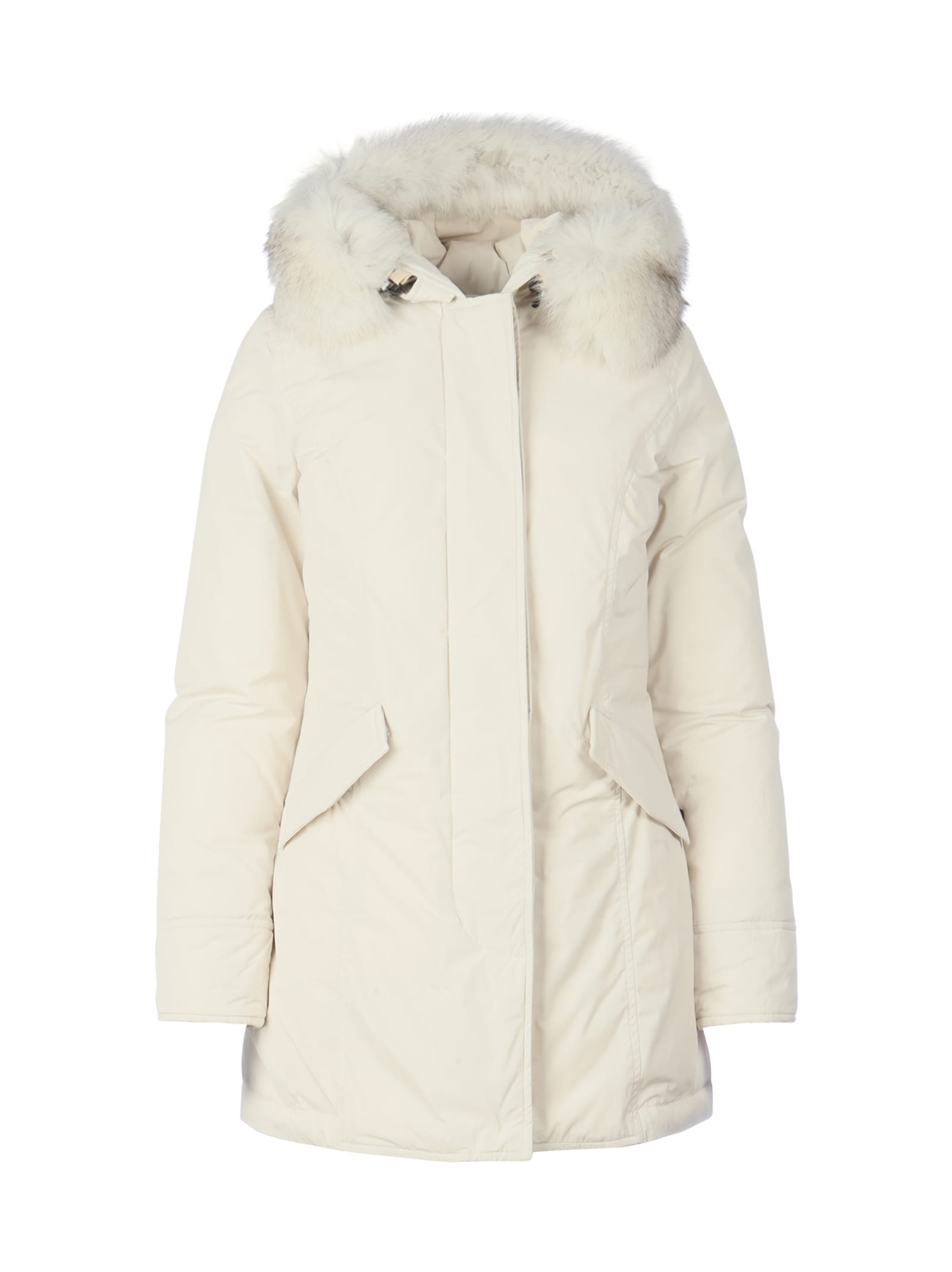 woolrich white parka