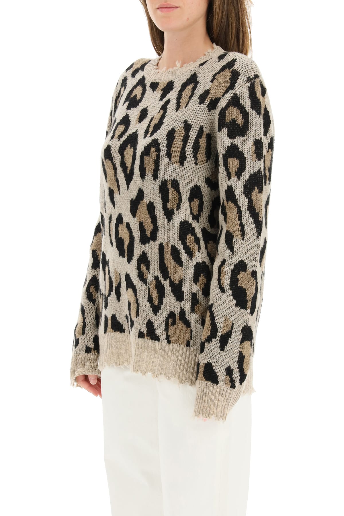 leopard cashmere sweater