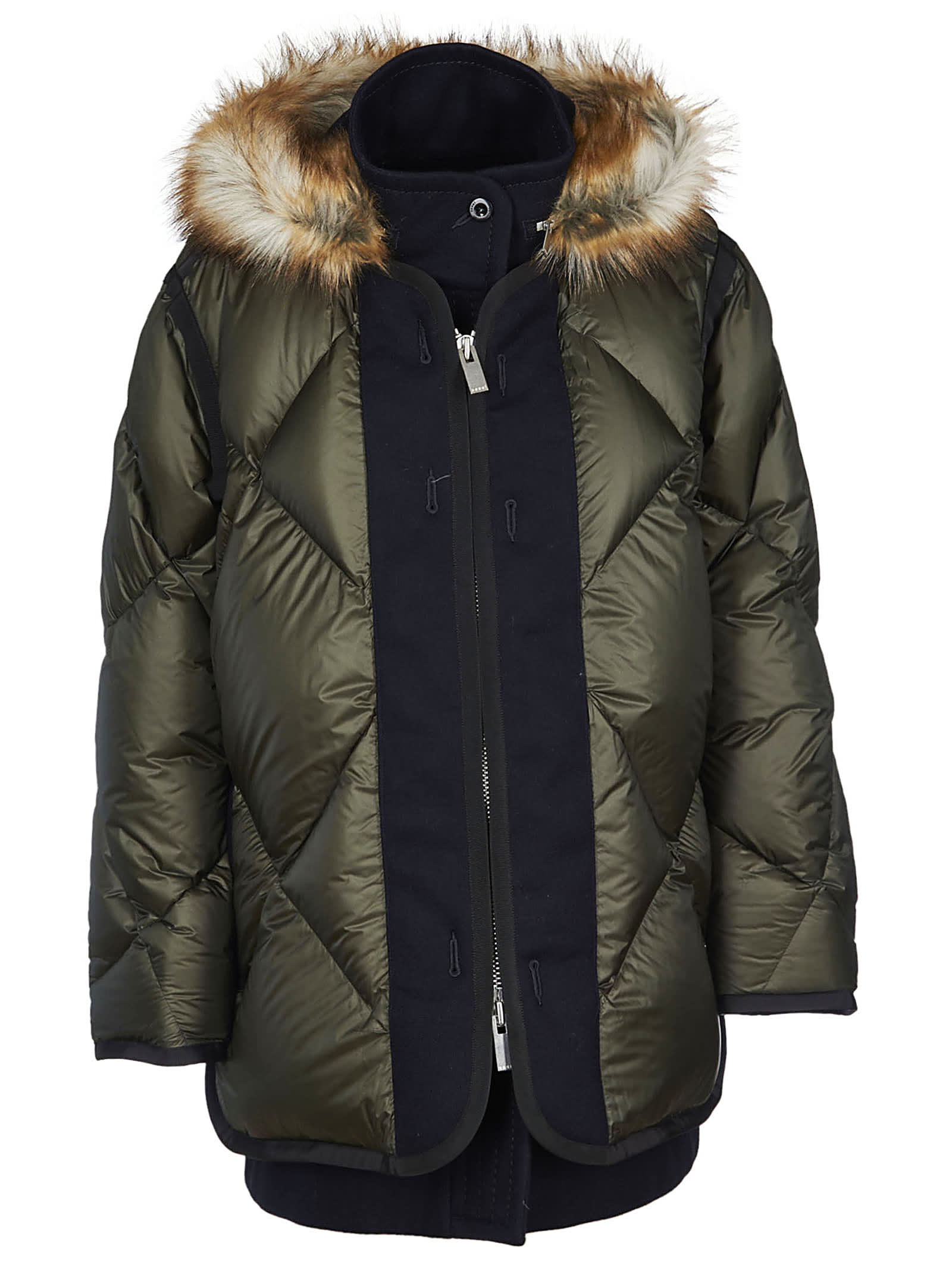sacai down coat