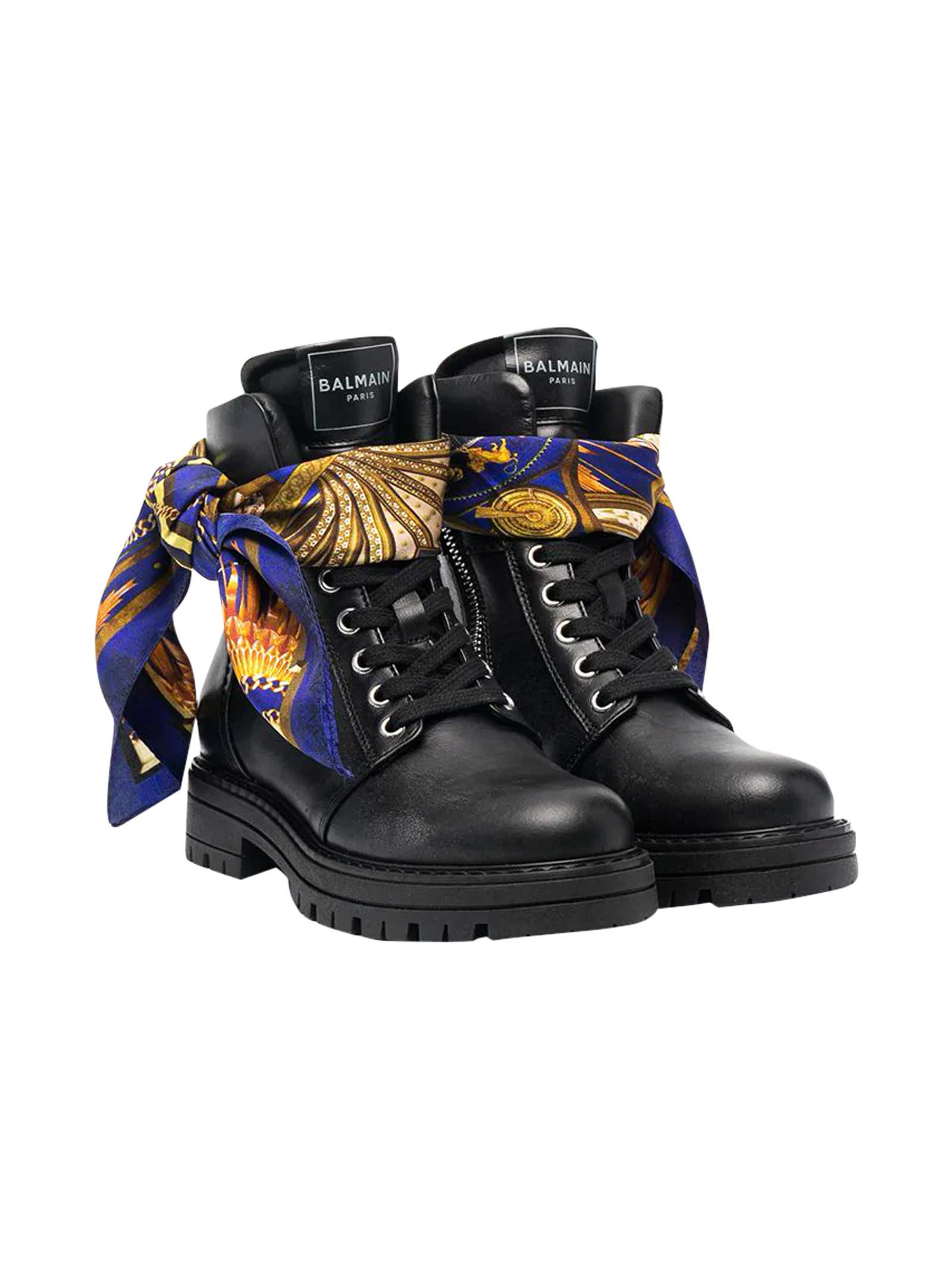 balmain black boots