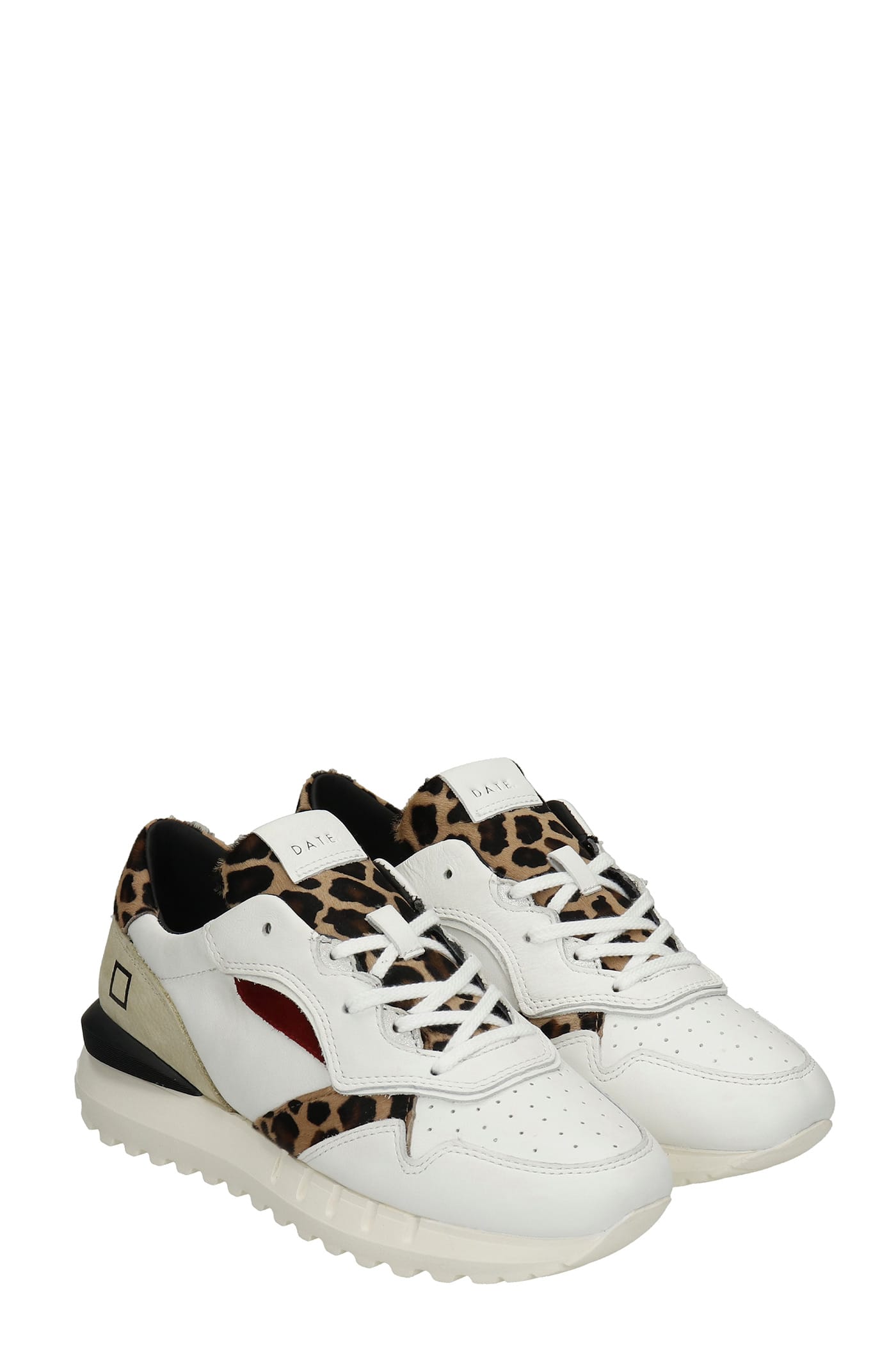 LUNA ANIMALIER Sneakers with laces - D.A.T.E. - ScaglioneIschia