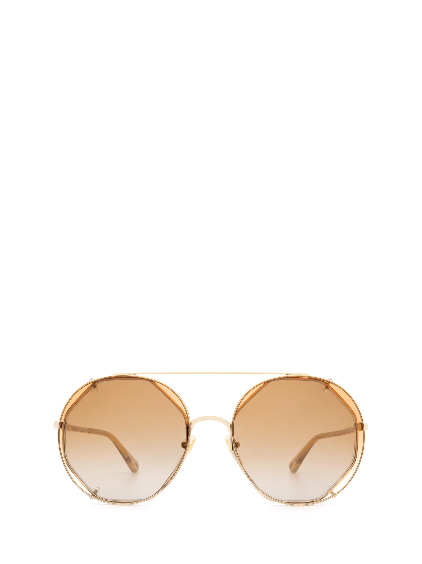 Chloé Eyewear Chloé Ch0041s Gold Sunglasses | italist