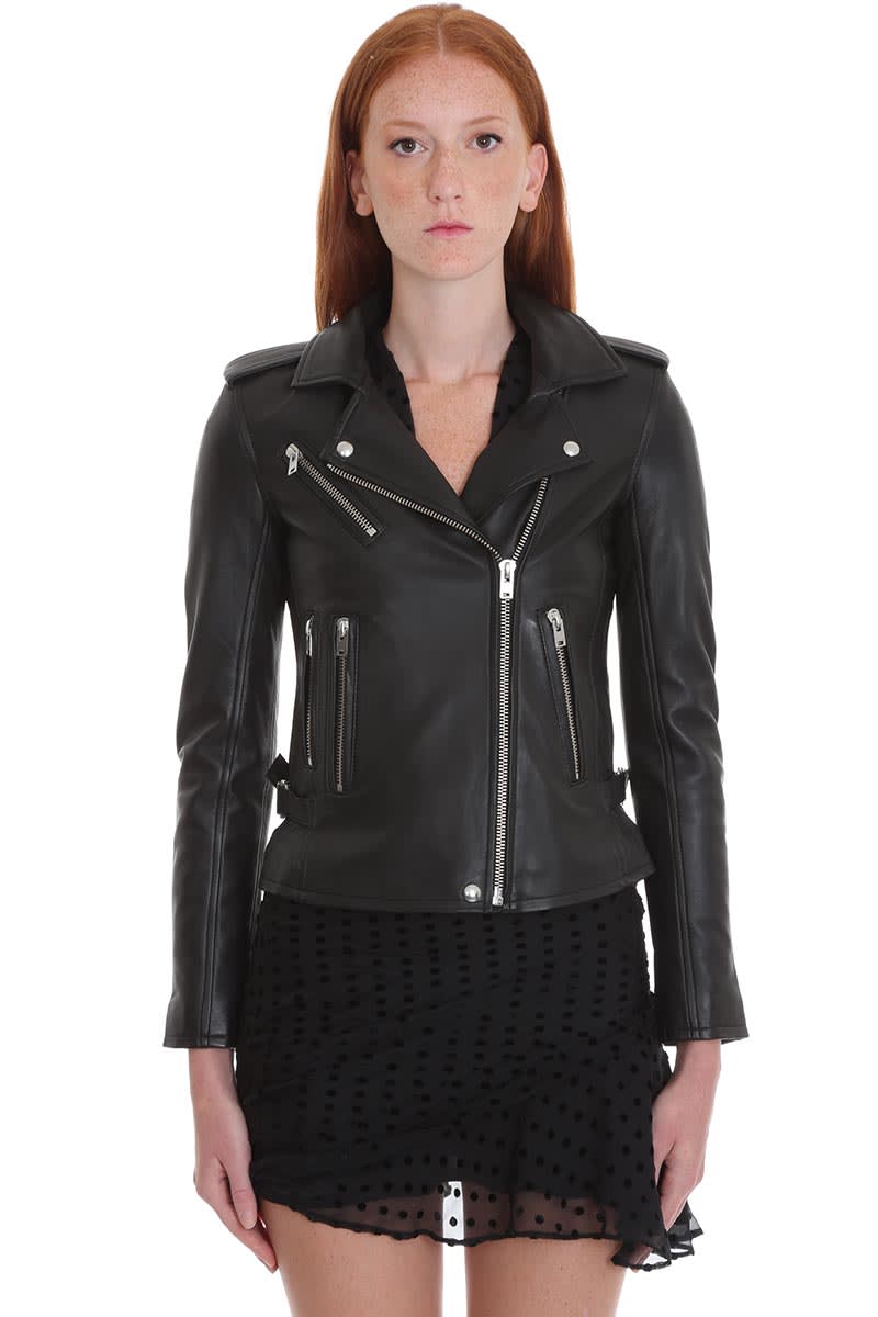 iro grey leather jacket