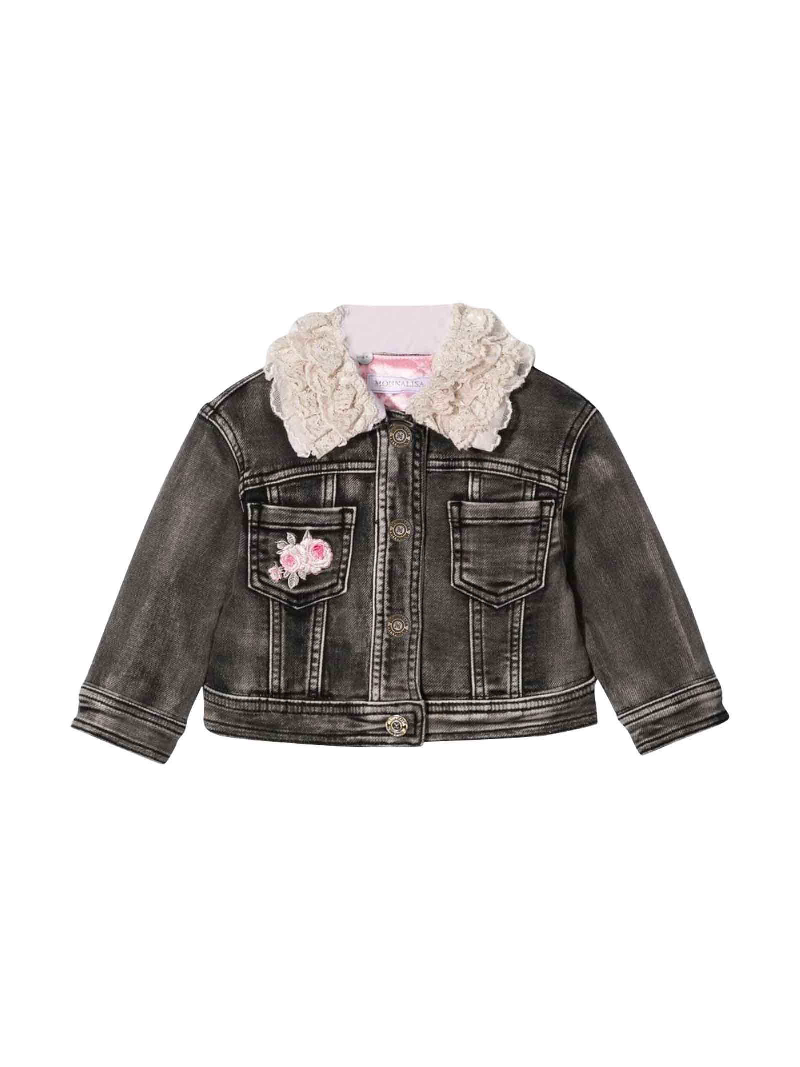 big w black denim jacket