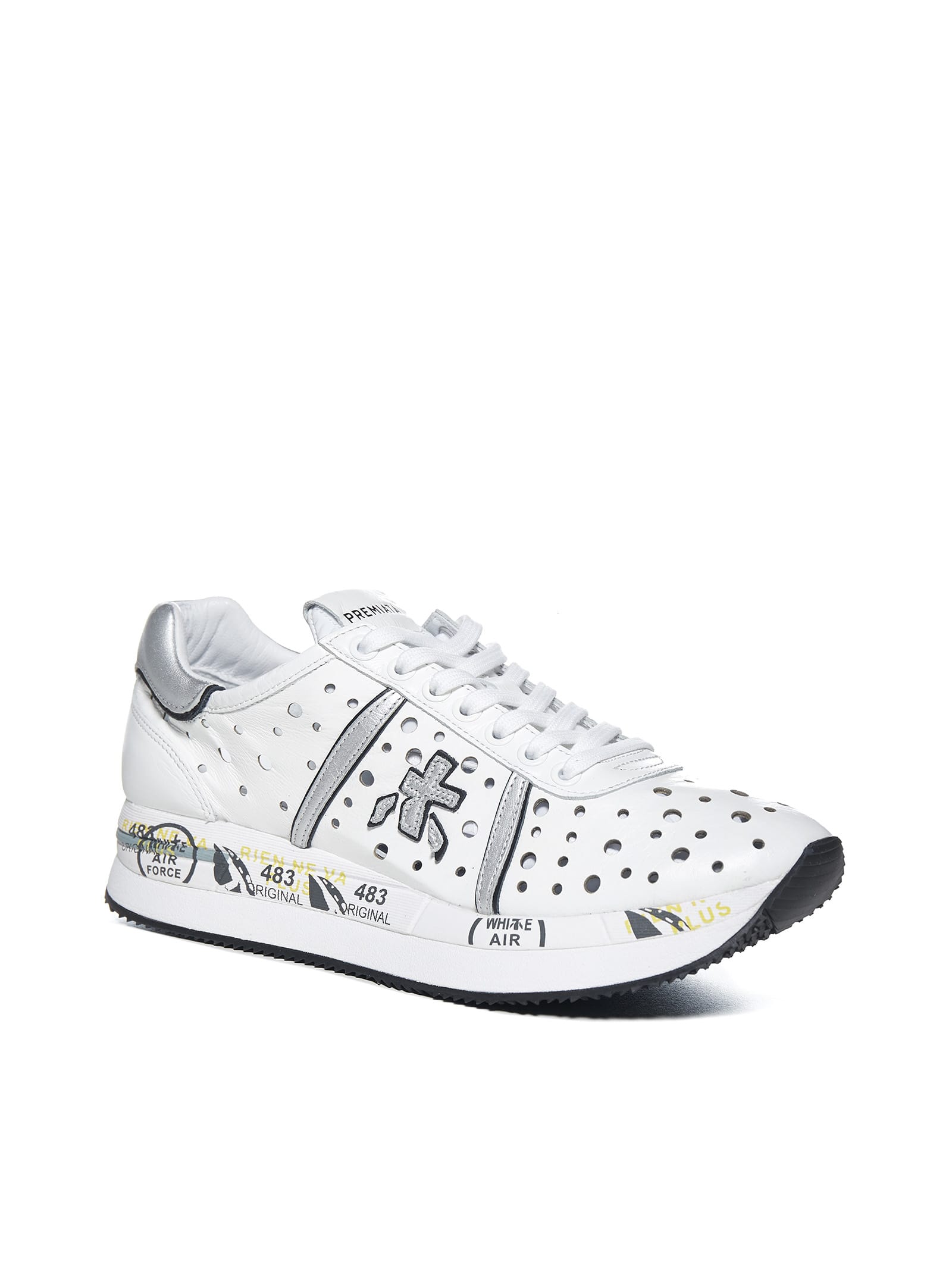 Men's Sneakers Shoes PREMIATA Zac Zac 5048 Leather Fabric Yellow