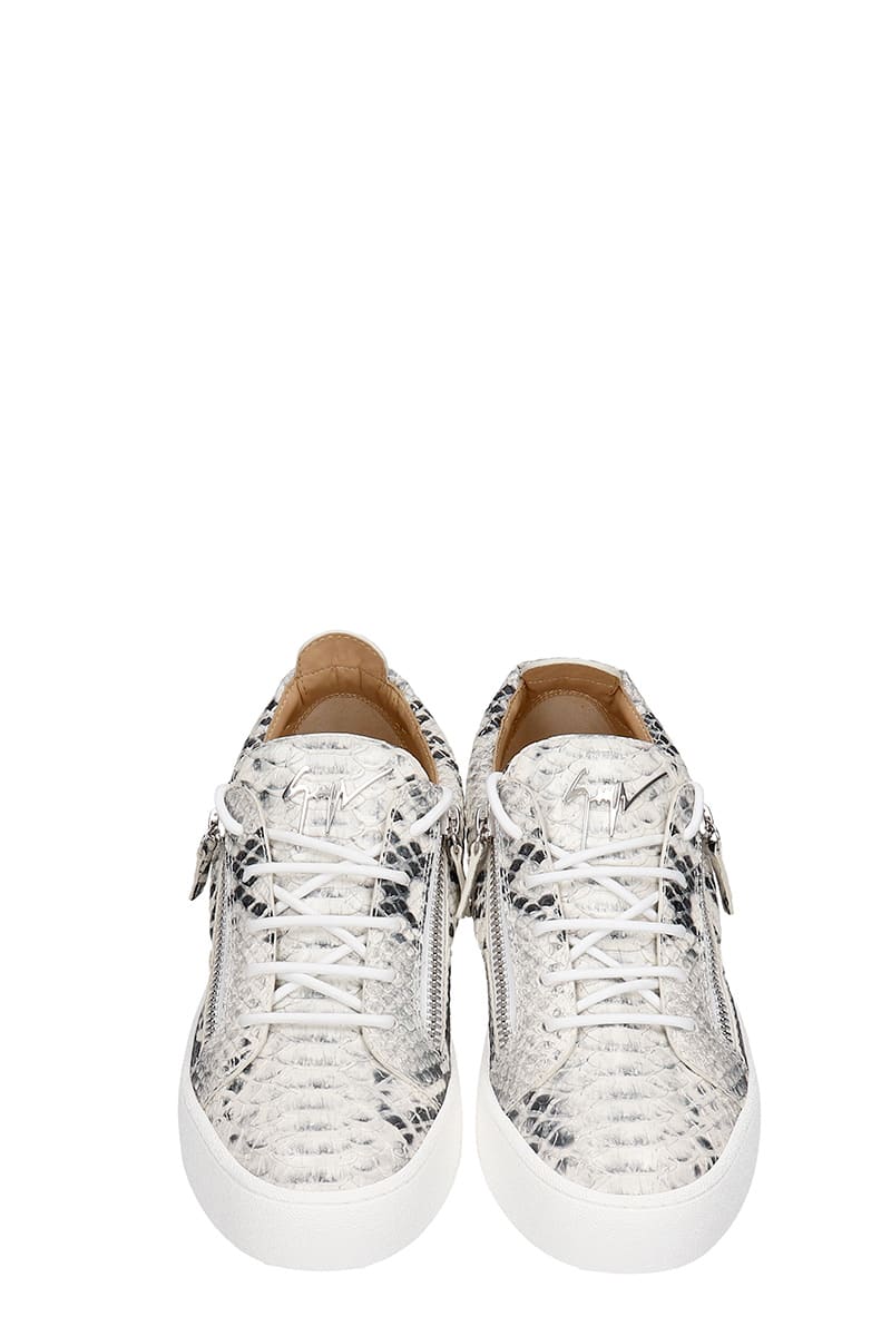 Giuseppe Zanotti Frankie Sneakers In Python Print Leather | italist