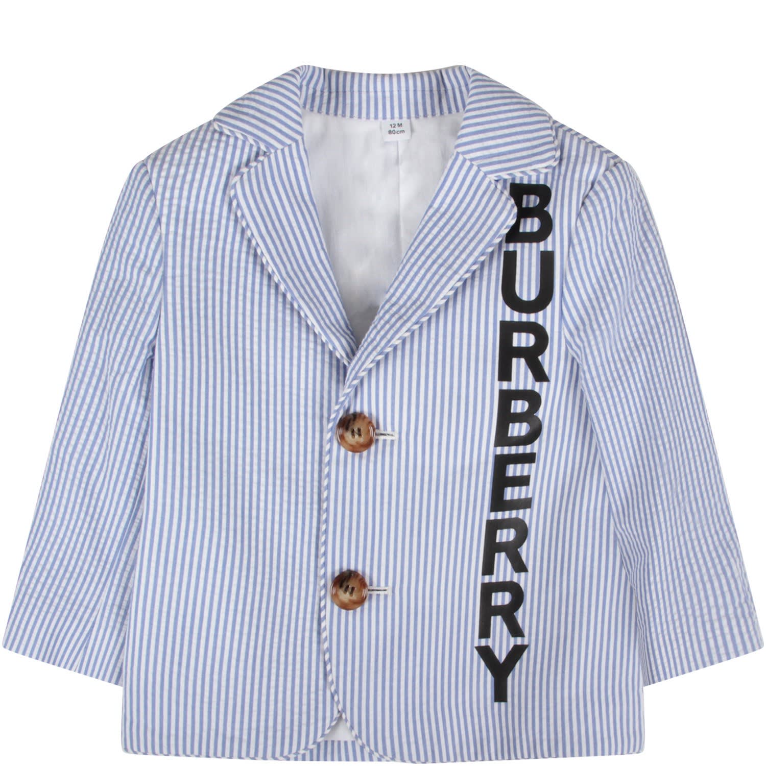 light blue burberry jacket