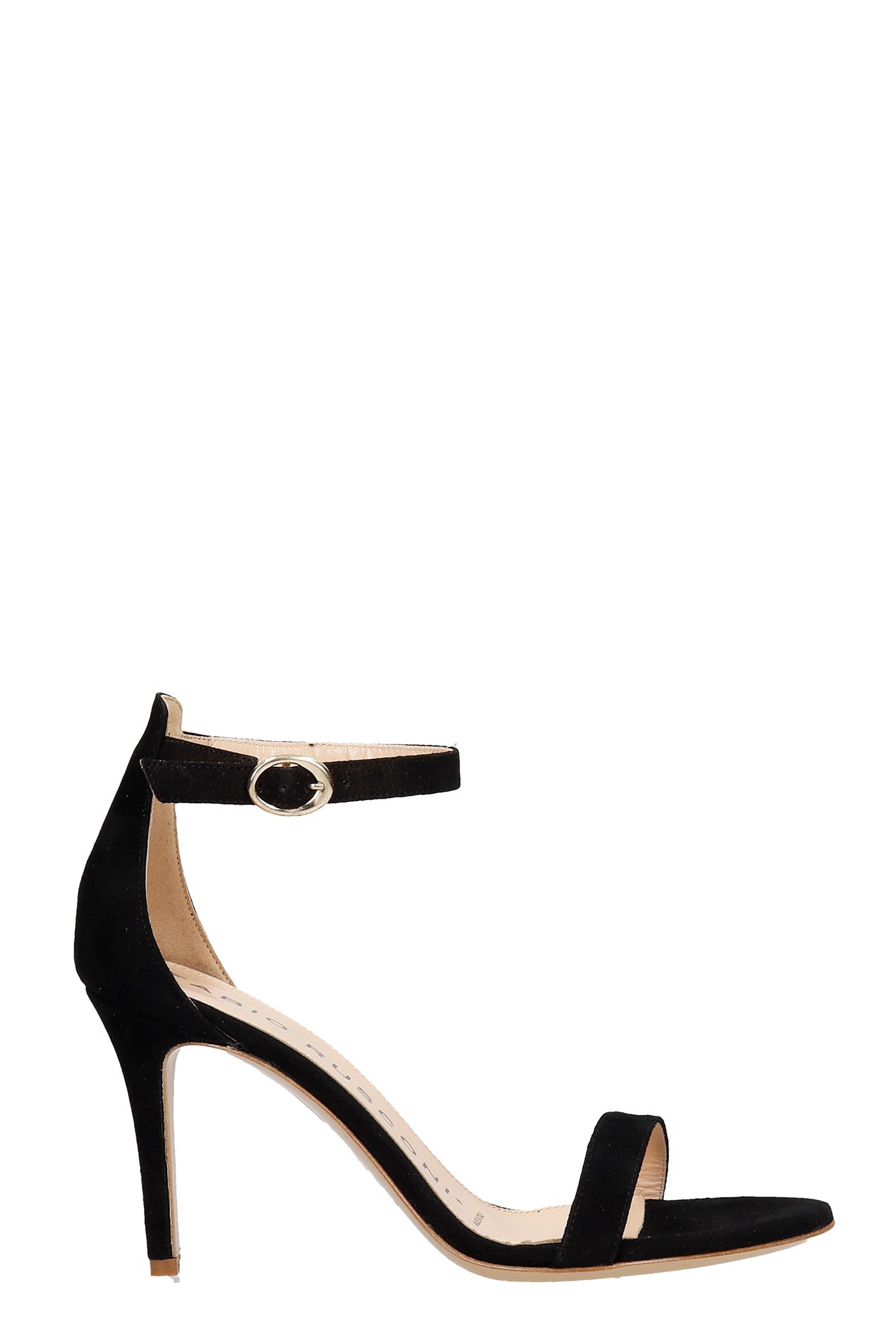 black one strap heel