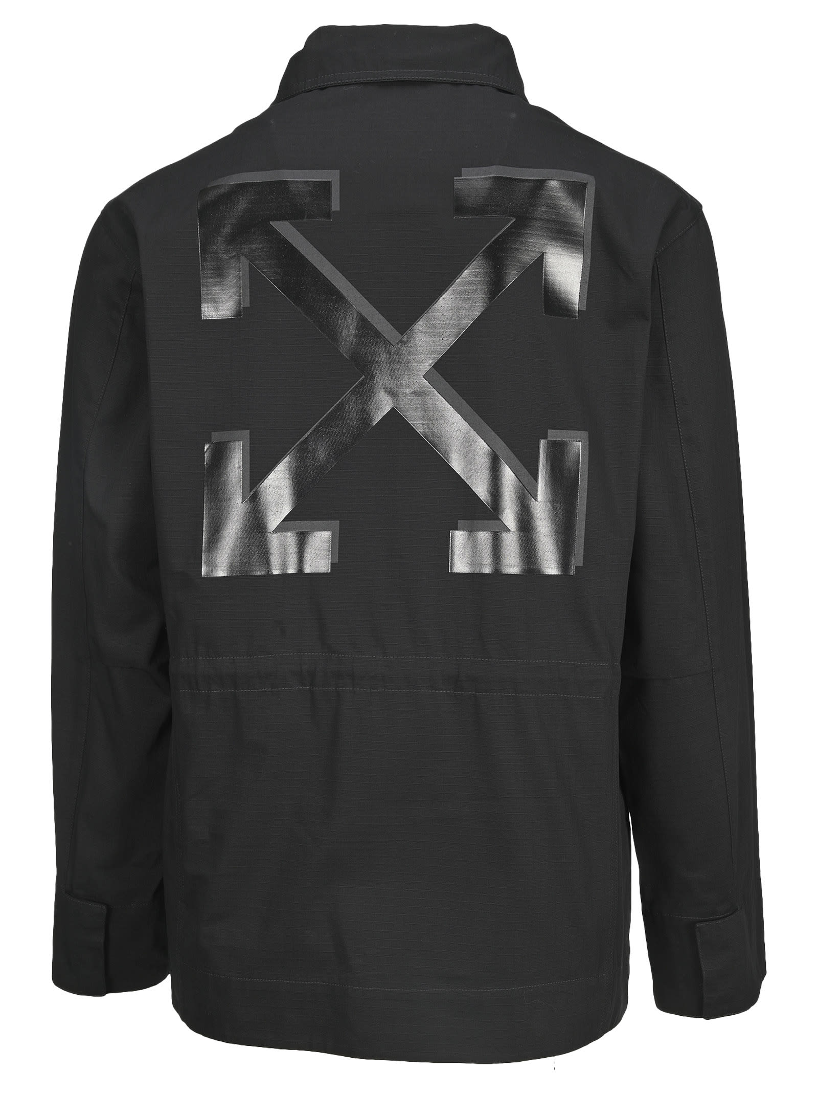 off white field jacket black