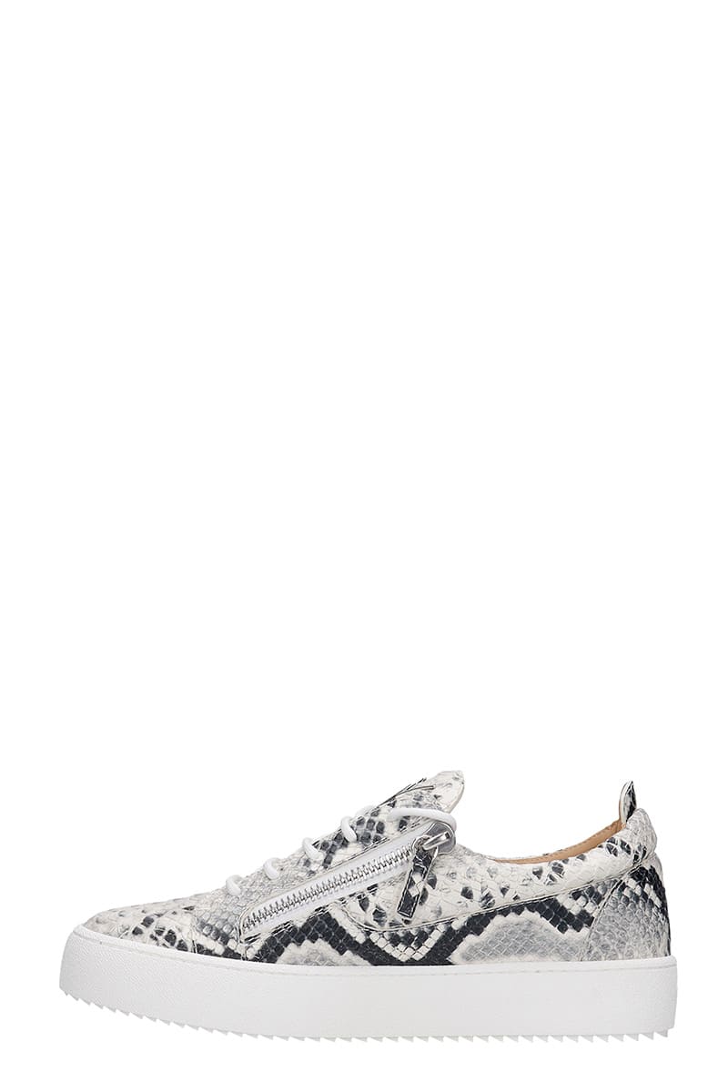 Giuseppe Zanotti Frankie Sneakers In Python Print Leather | italist