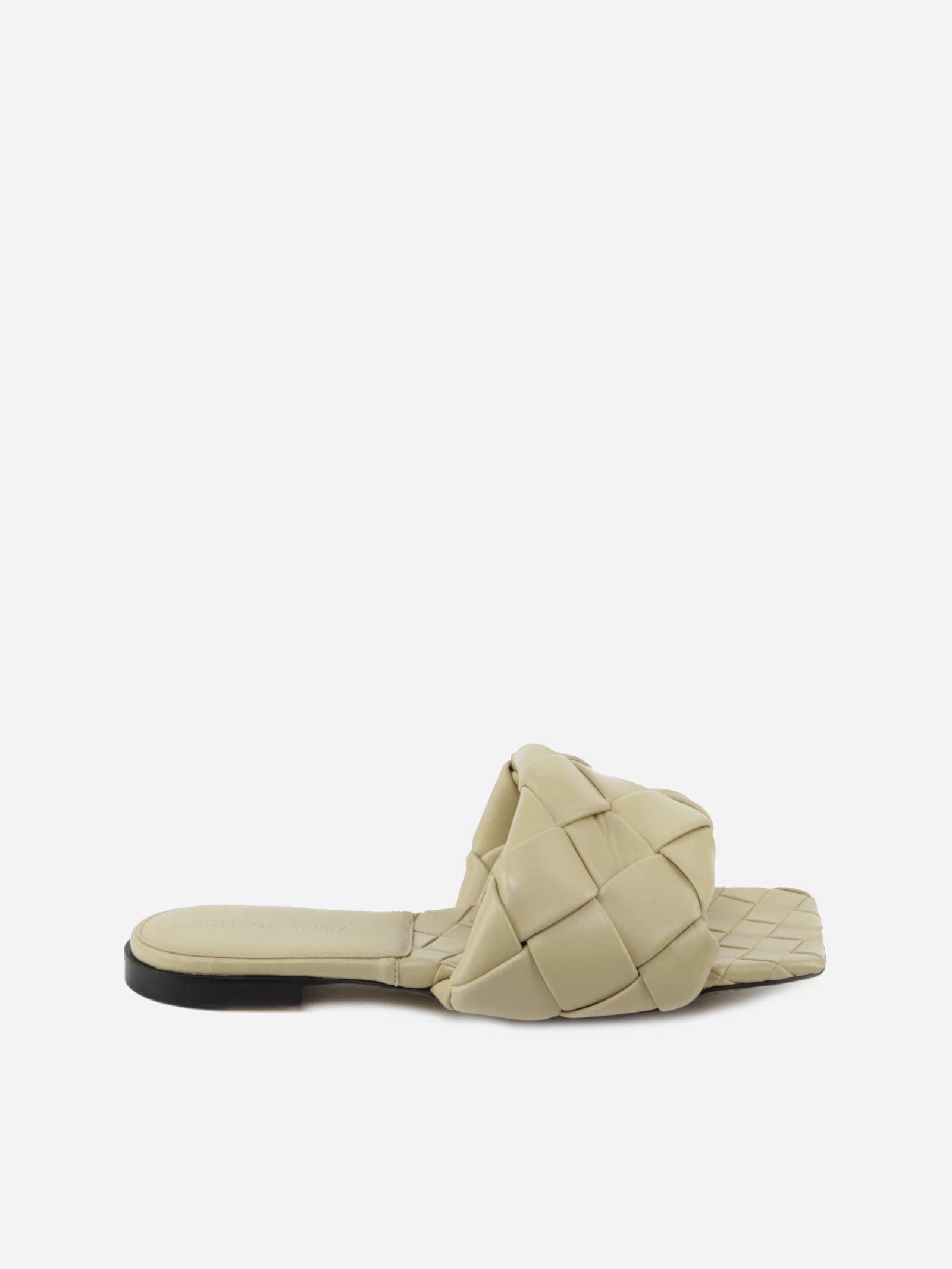 Bottega Veneta Flat Lido Sandals In Intrecciato Nappa | italist