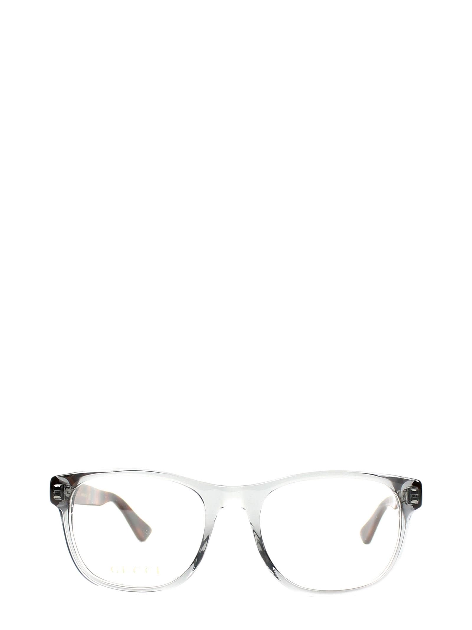 Gucci Eyewear Gucci Gg0004o Transparent Grey Glasses |