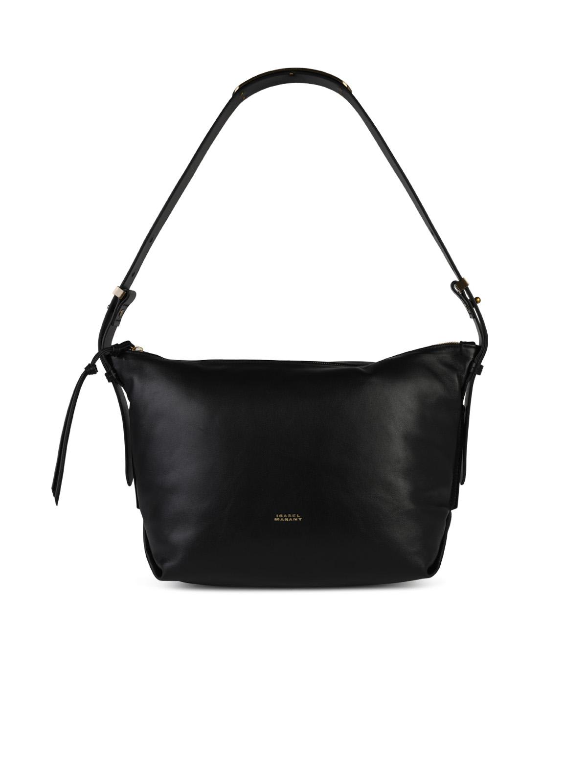 Shop Isabel Marant Leyden Black Leather Bag