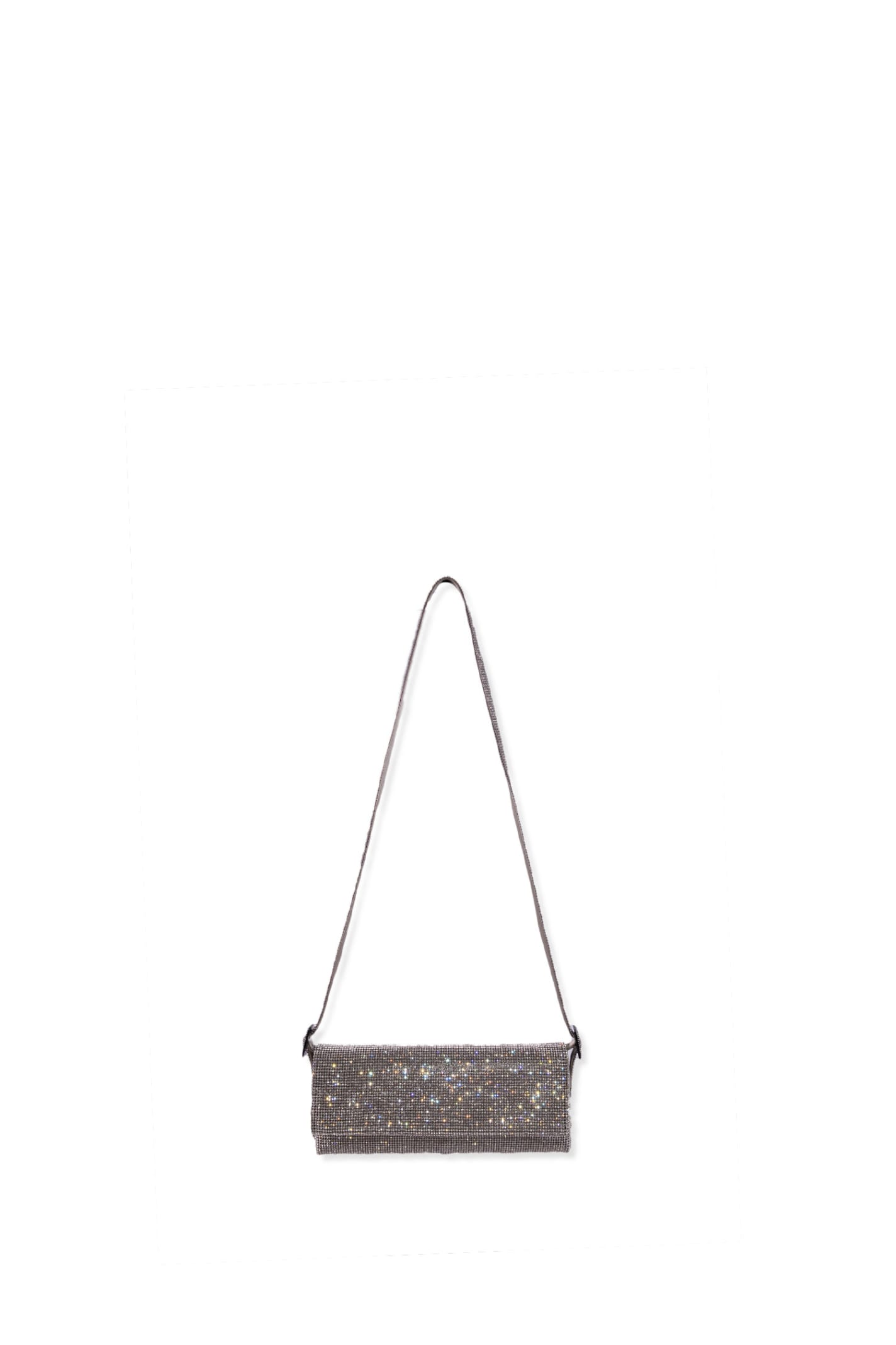 Shop Benedetta Bruzziches Shoulder Bag In Silver