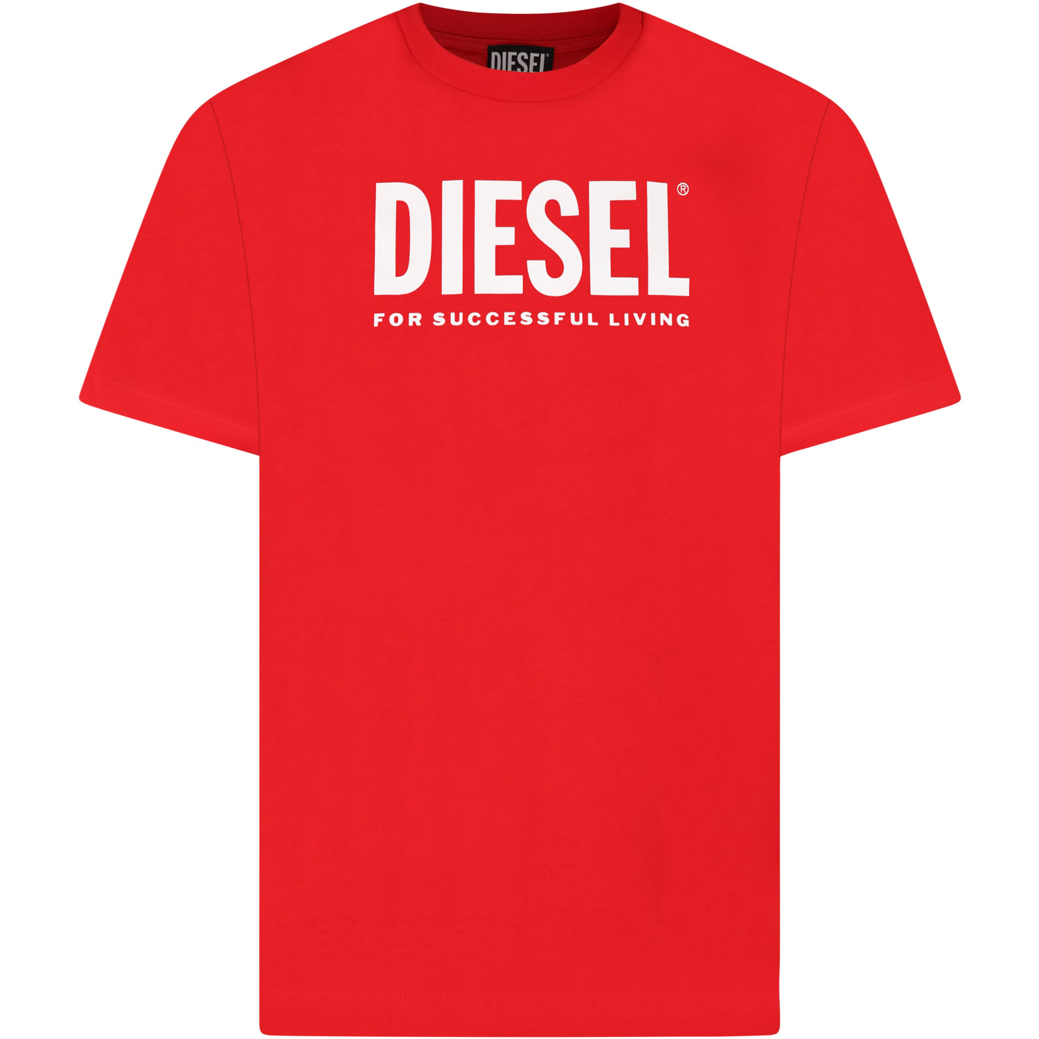 DIESEL RED DRESS FOR GIRL WITH LOGO