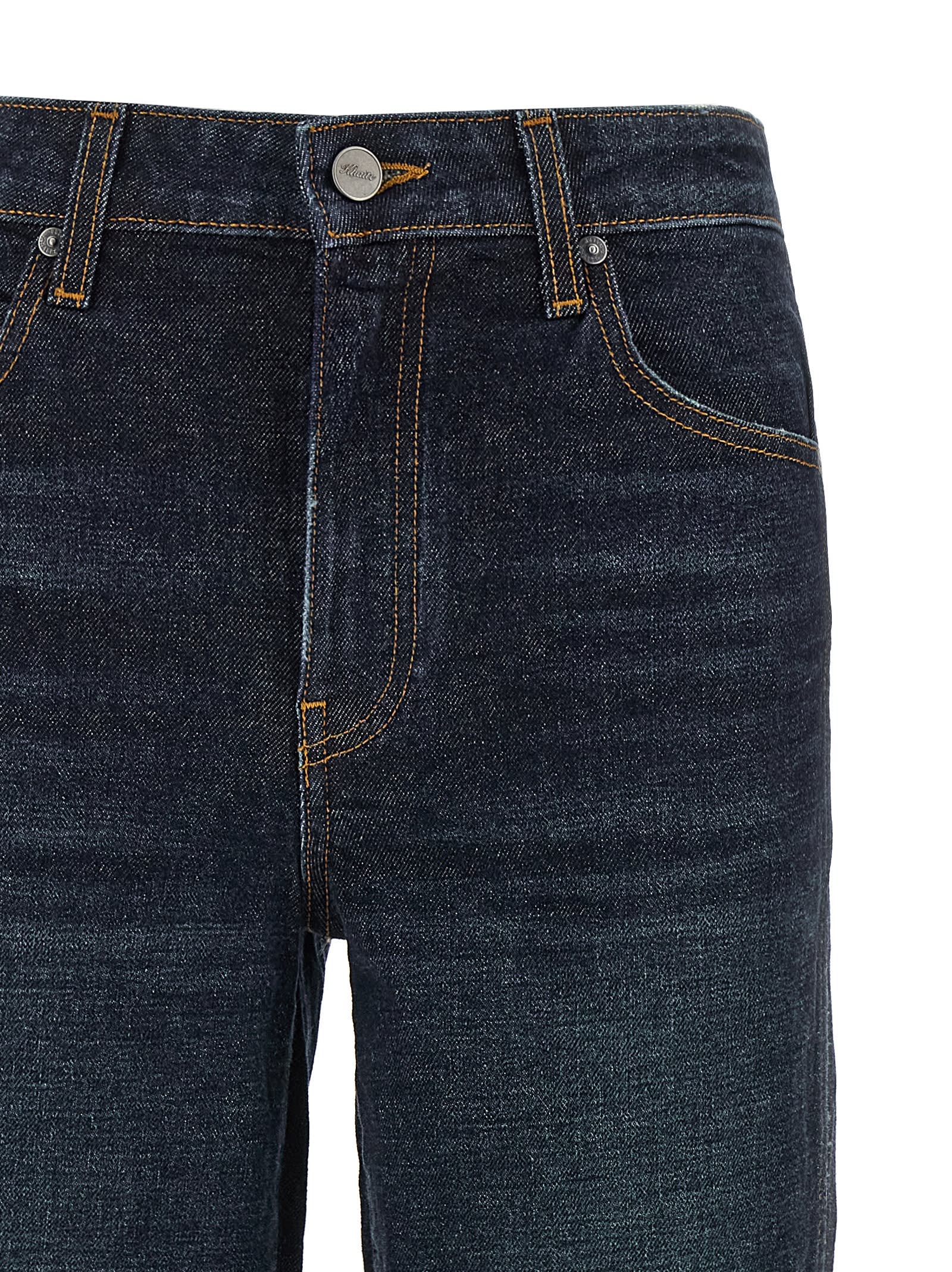 Khaite Denim Trousers With Belt Loops In Blue