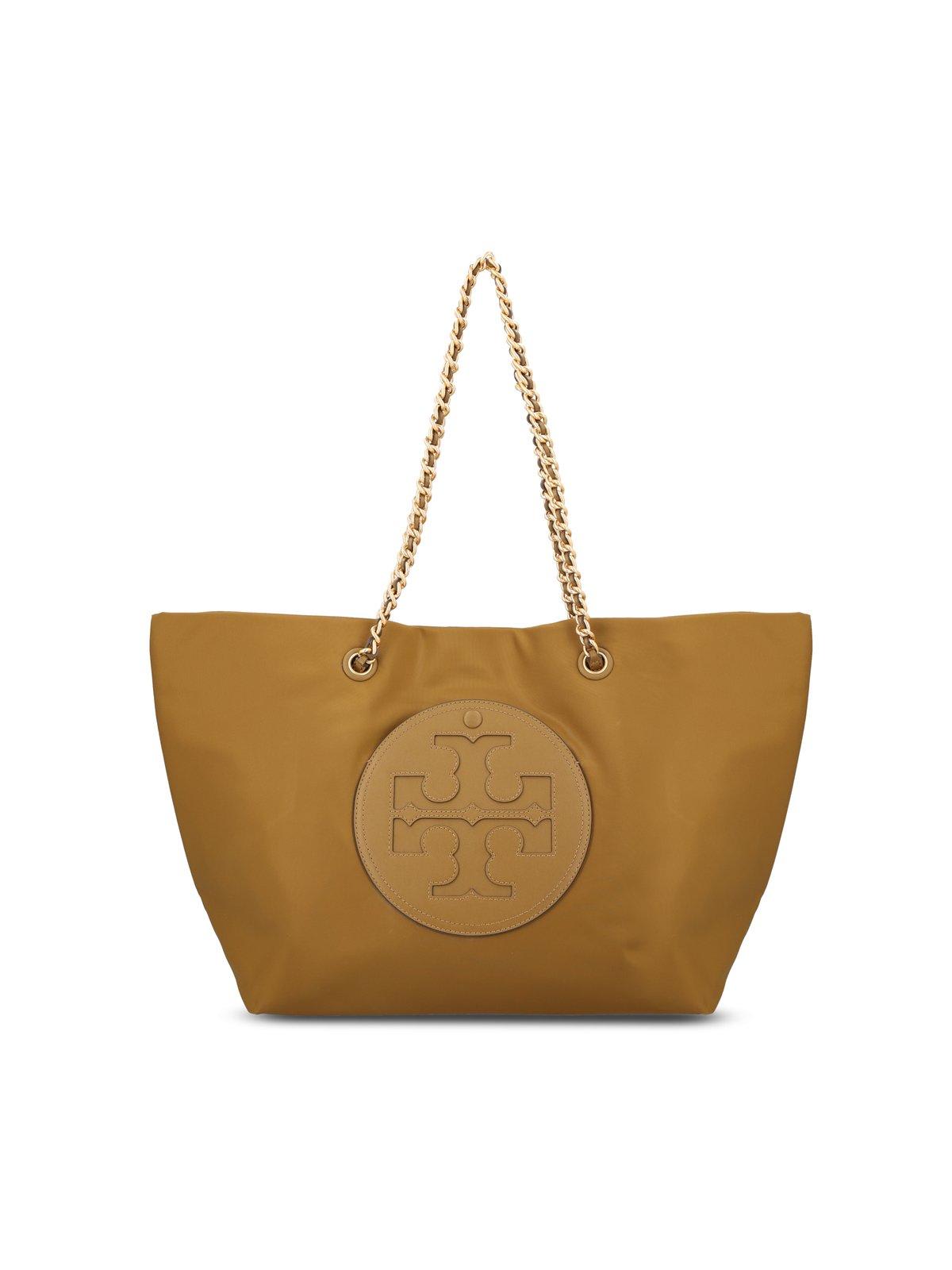 Shop Tory Burch Ella Chain Top Handle Bag In Brown