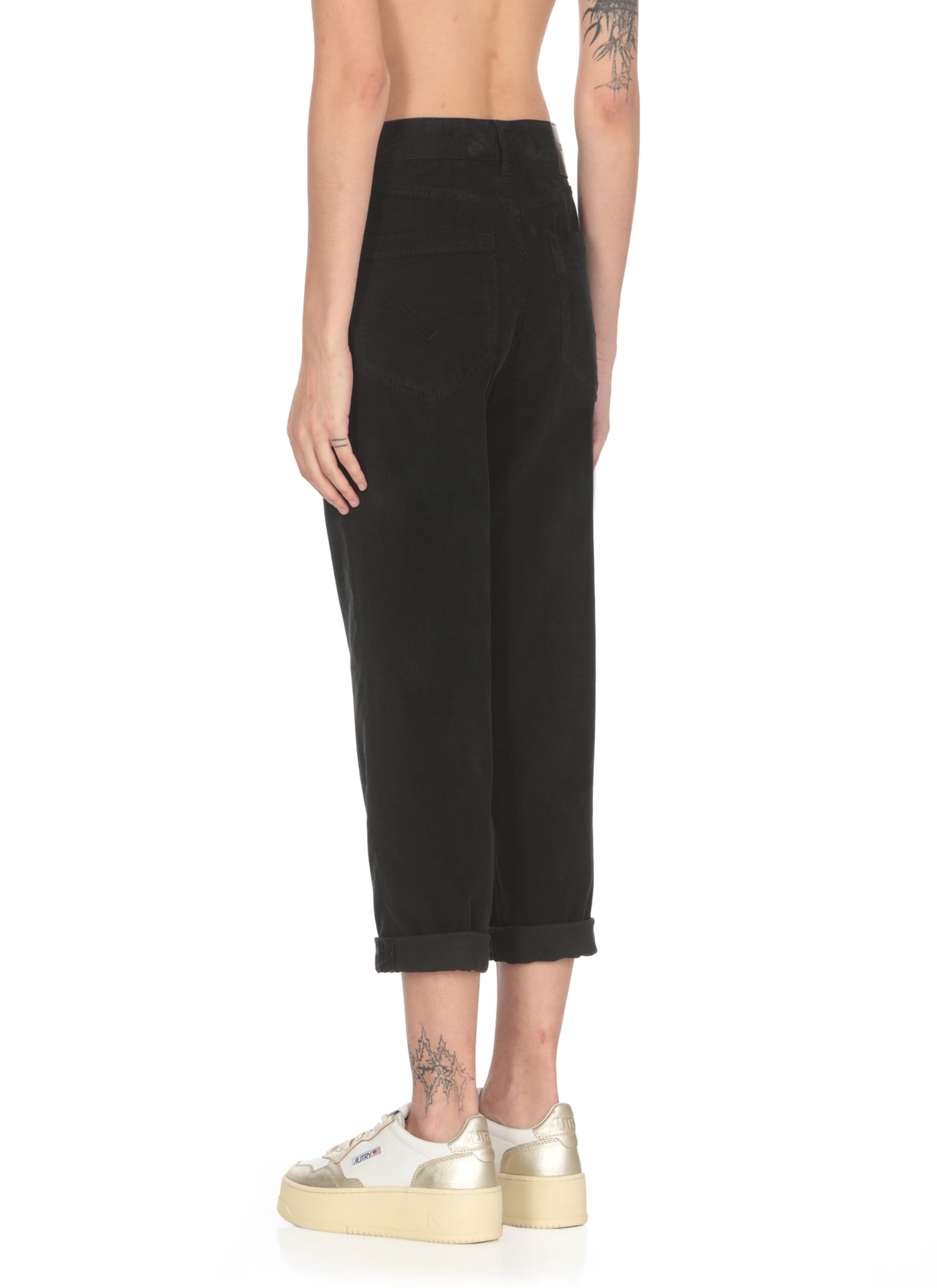 Shop Dondup Koons Bot Gioie Pants In Black