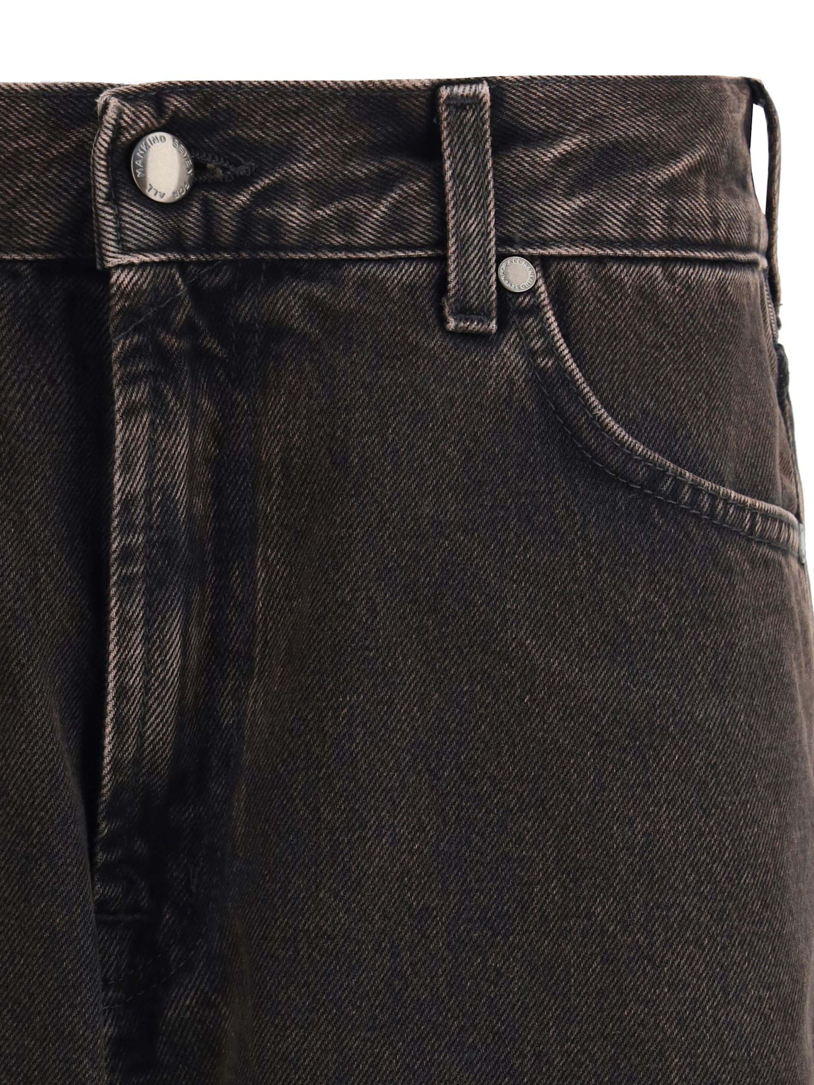 7 For All Mankind Twisted Modern Straight Jeans In Brown