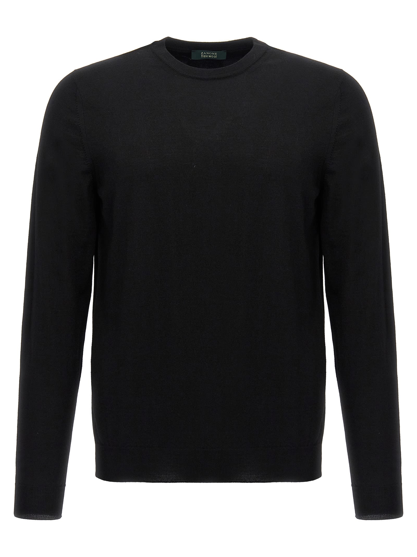 Shop Zanone Wool Sweater In Black