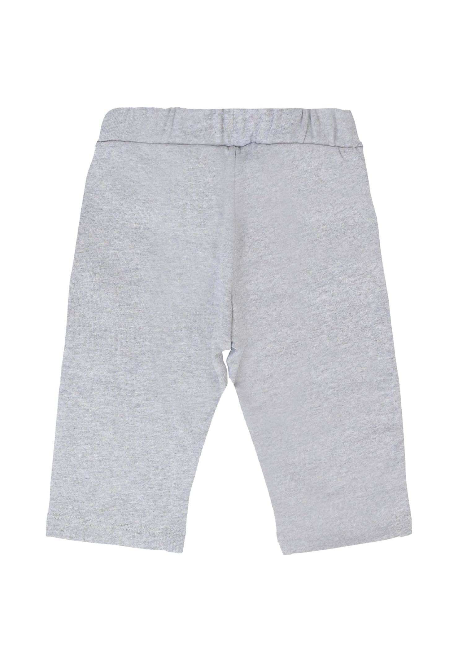 Moschino Gray Sweatpants For Babykids With Teddy Bear In Gray