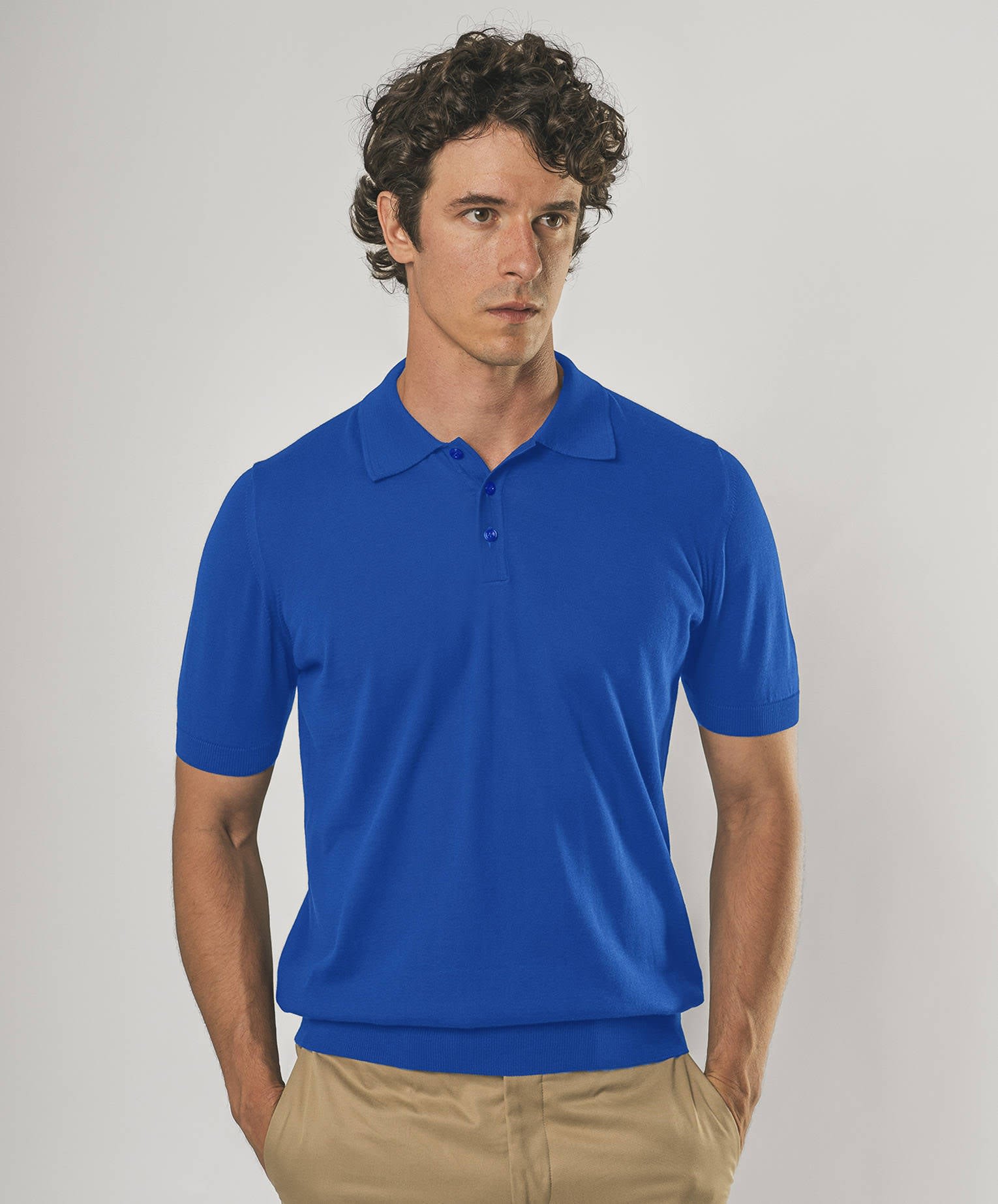 Larusmiani Ischia Polo Sweater In Blue