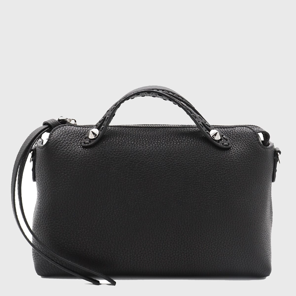 Fendi Black Leather Top Handle Bag