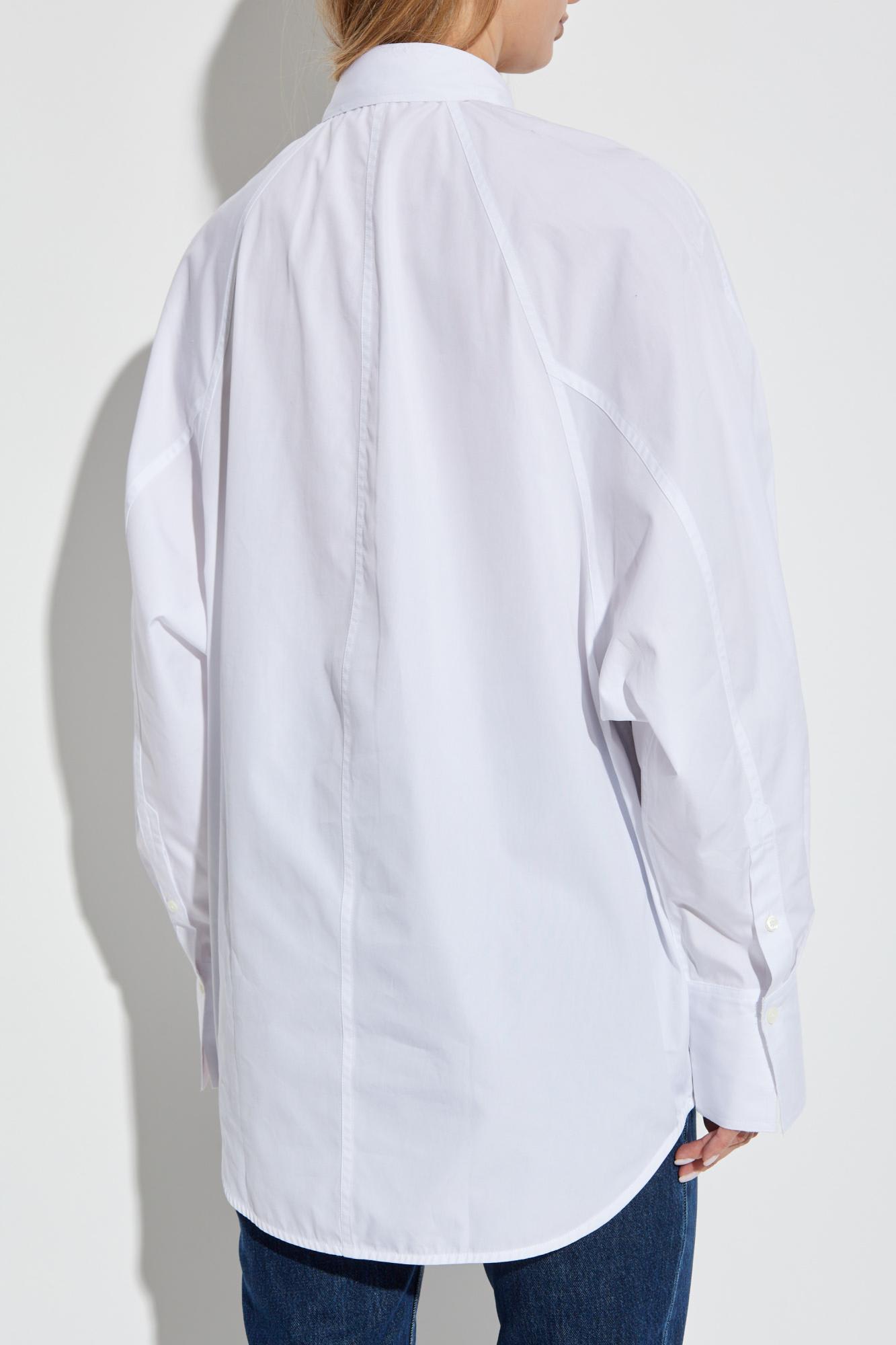 Totême Toteme Signature Organic Cotton Poplin Button-up Shirt In White