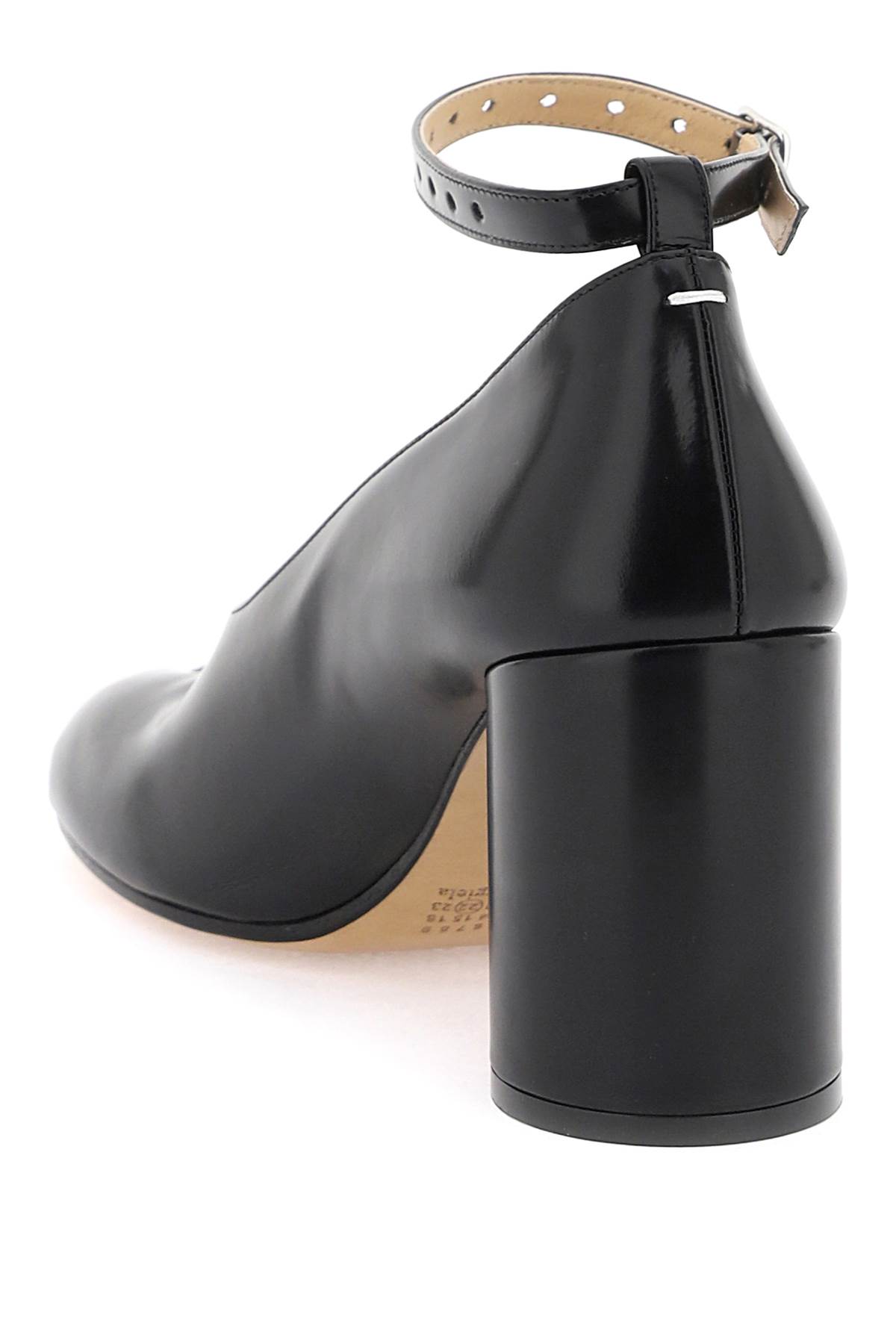 Shop Maison Margiela Tabi Mary Jane Pumps In Black (black)