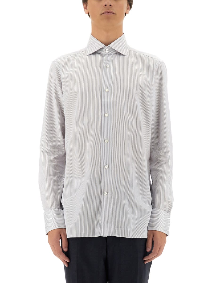 Shop Zegna Trophy Shirt In White