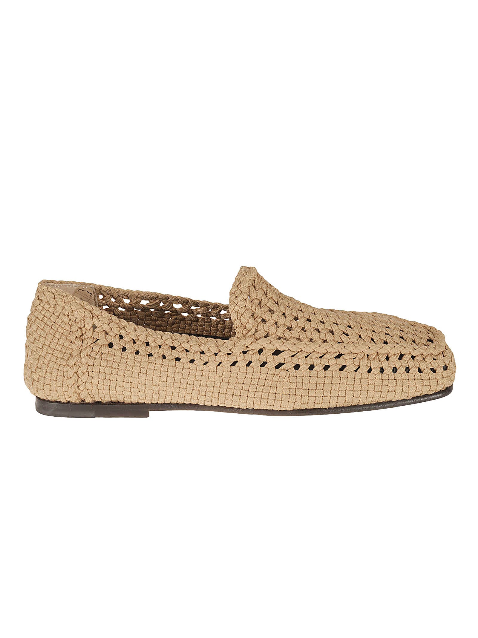 Shop Dolce & Gabbana Crochet Loafers In Ecru