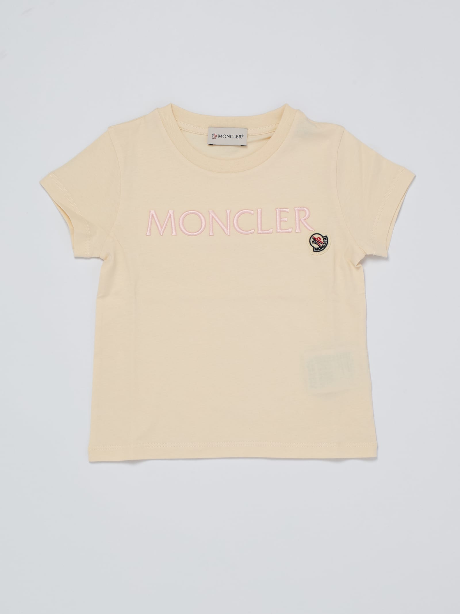 Moncler Kids' T-shirt T-shirt In Burro