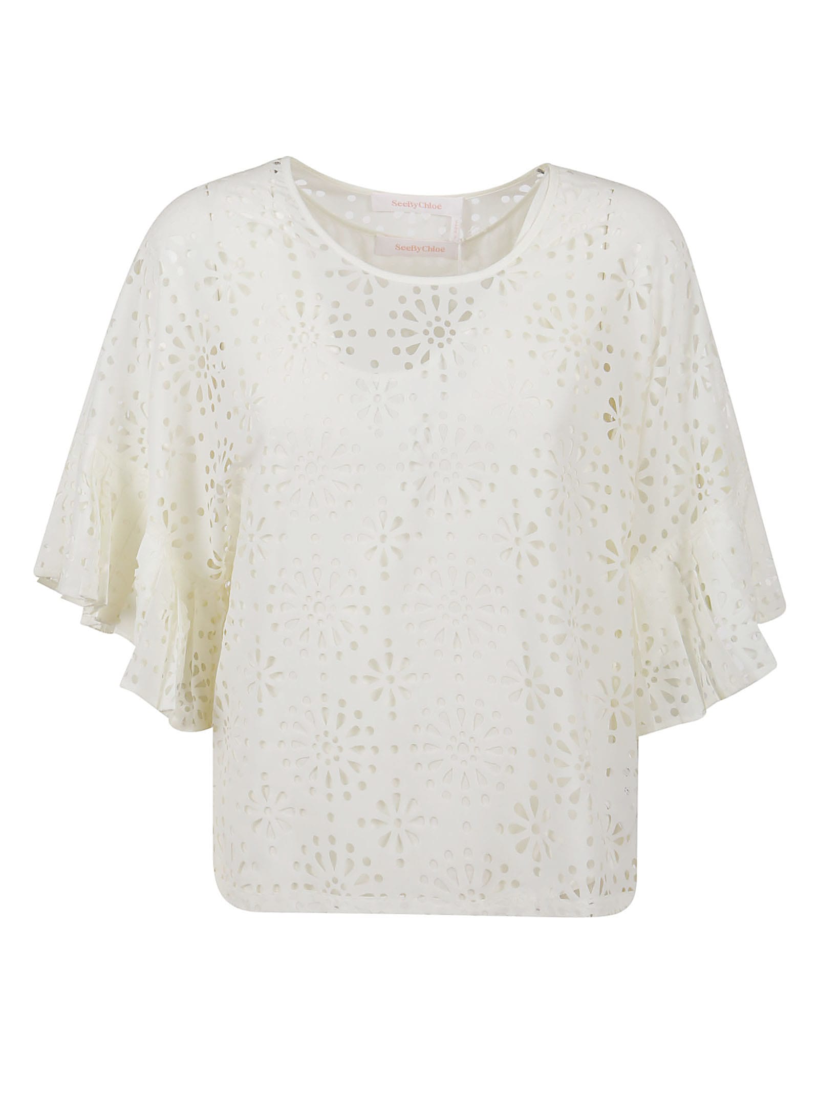 See by Chloé Lacer Cut Top