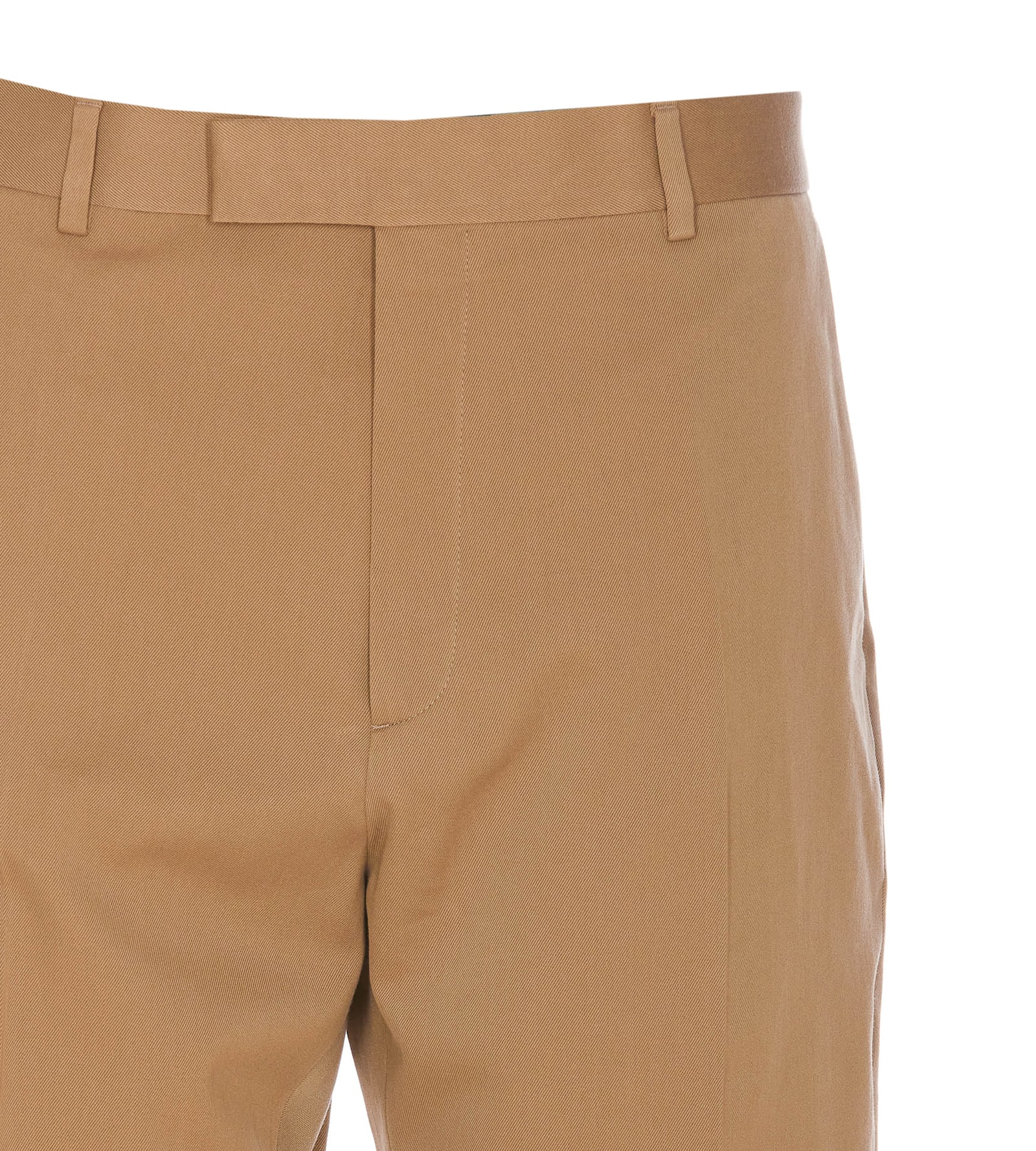 Shop Gucci Pants In Beige