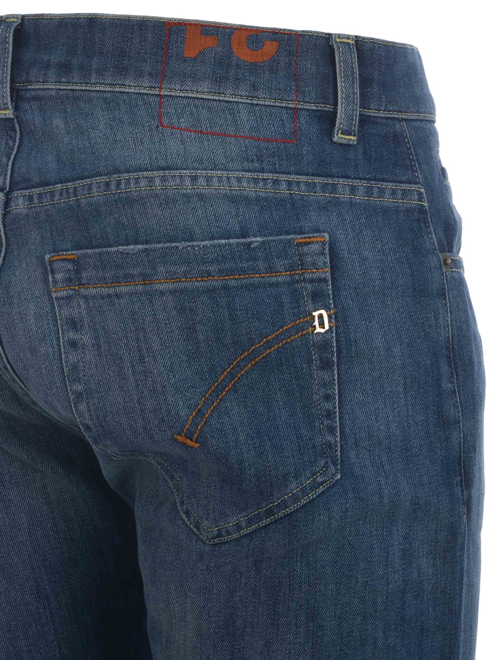 Shop Dondup Jeans  George In Denim Stretch In Blu