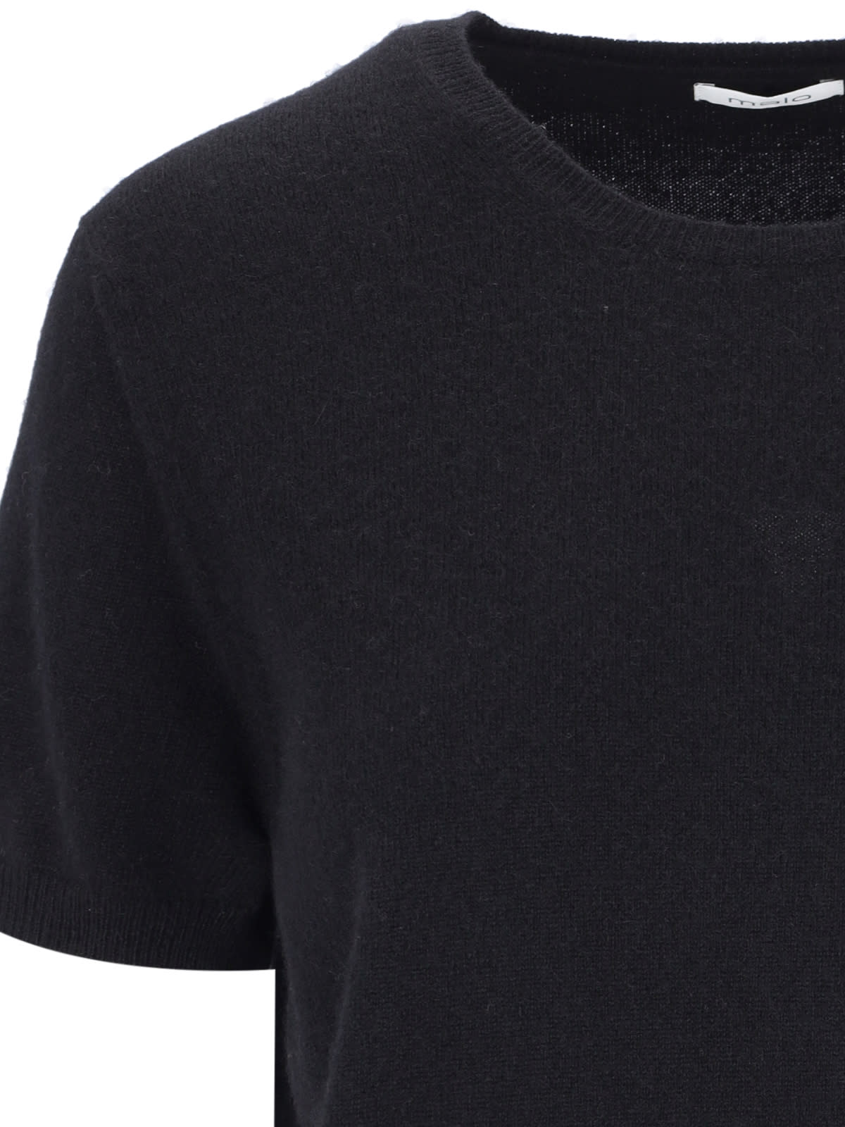Shop Malo Cashmere Sweater In Black