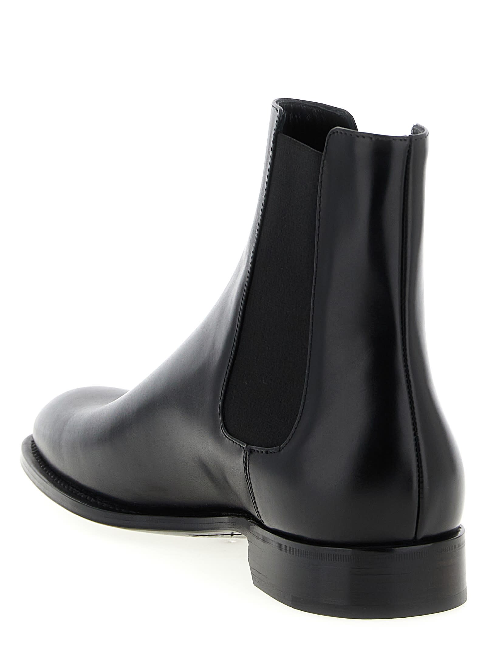 Saint Laurent 25mm Adrien Round-toe Slip-on Boots In Multi